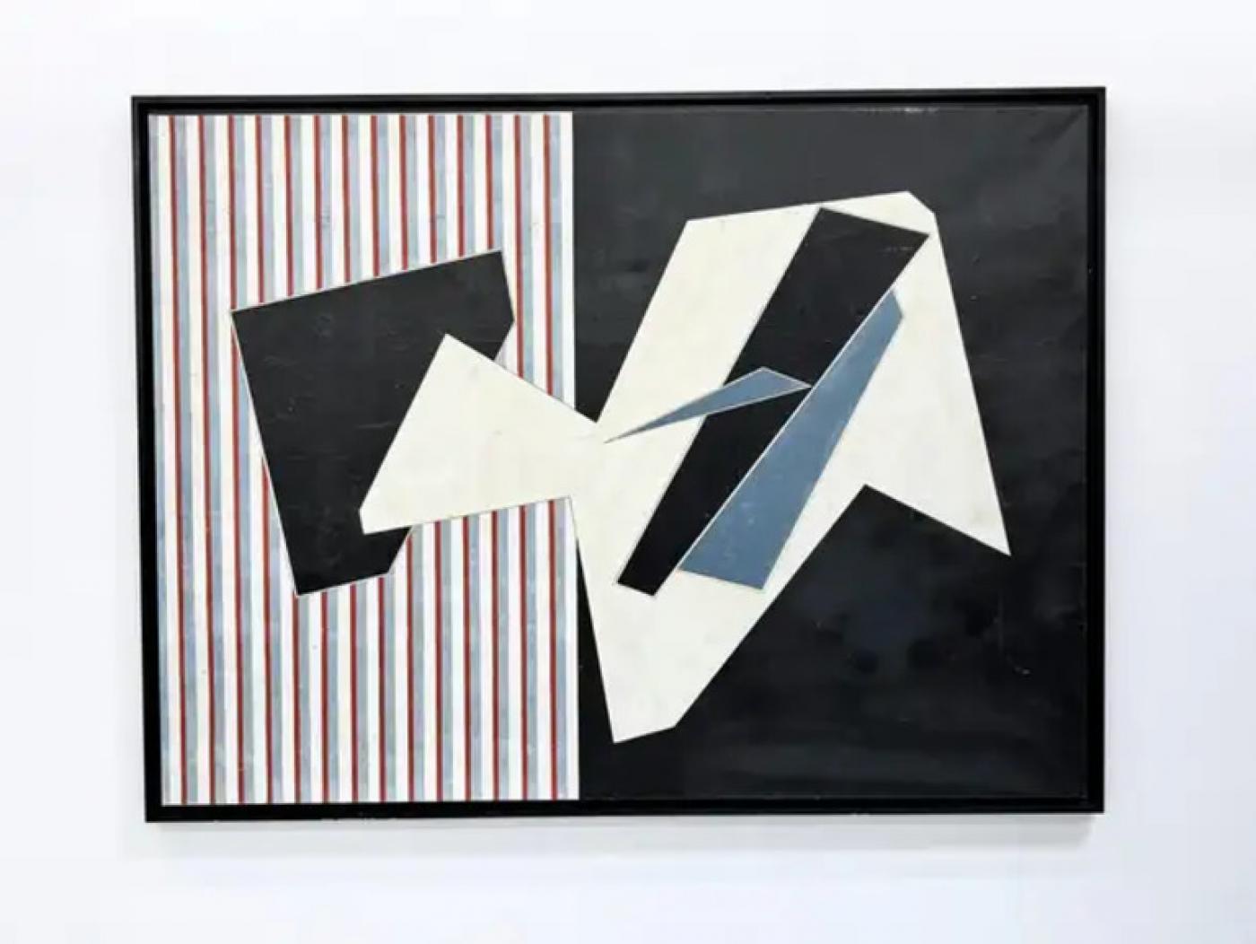 Monumental Modern Original Abstract Painting by Alain Le Yaouanc, 1960s