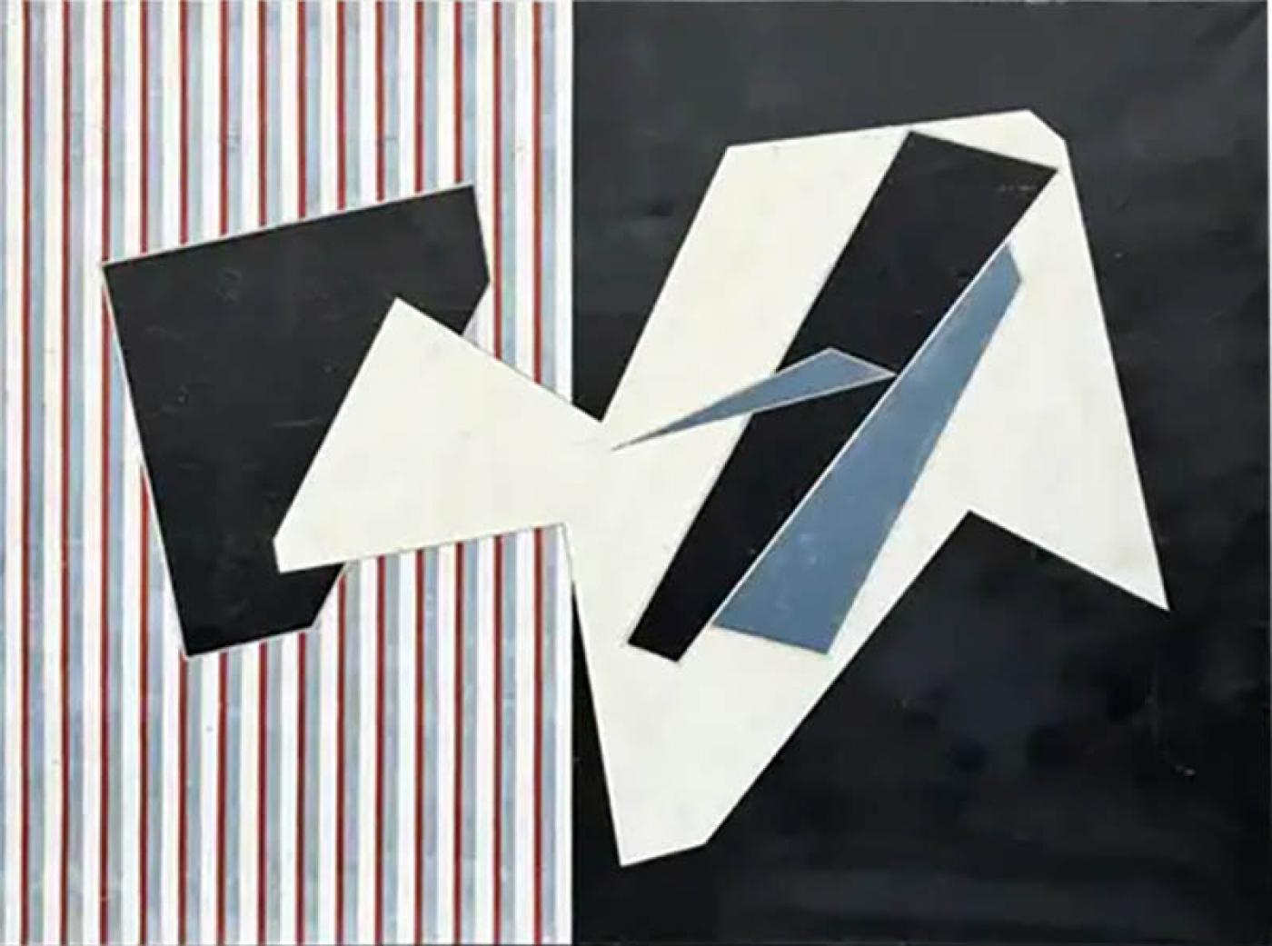 Monumental Modern Original Abstract Painting by Alain Le Yaouanc, 1960s