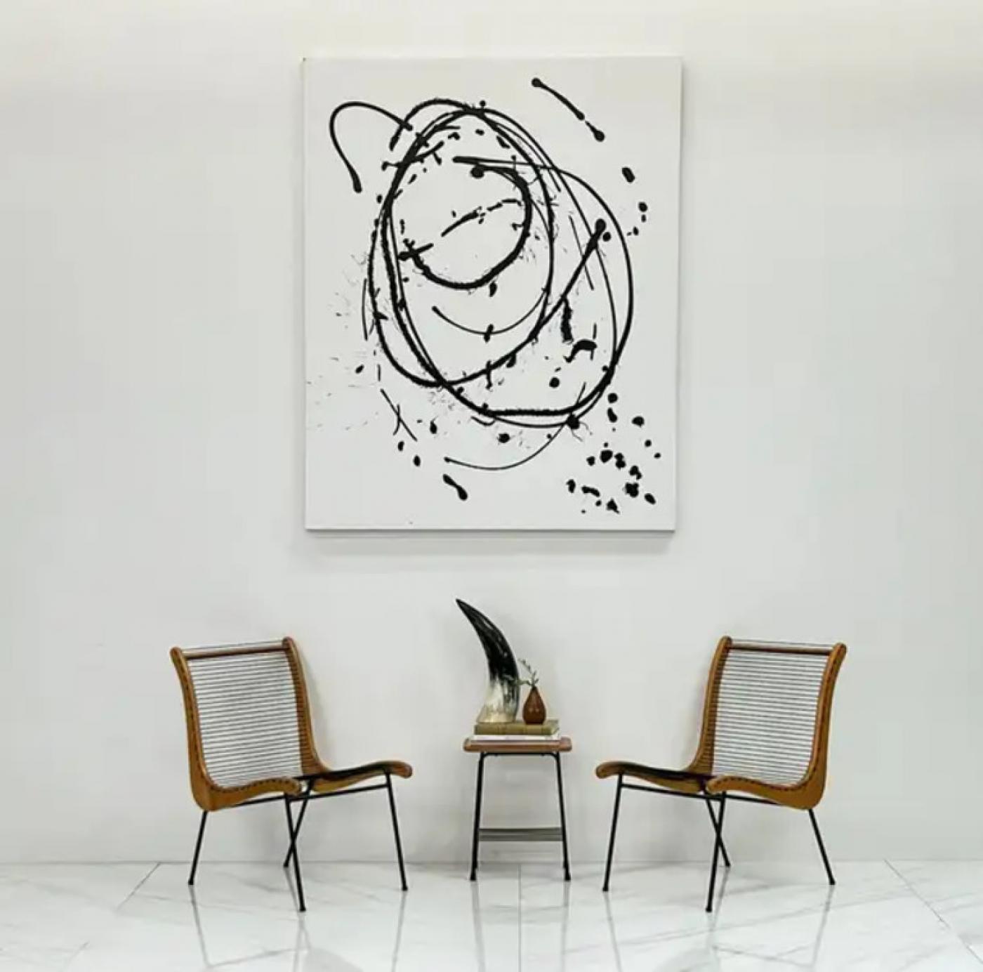 String Chairs With Matching Table by Carl Koch, Vermont Tubbs, 1950's
