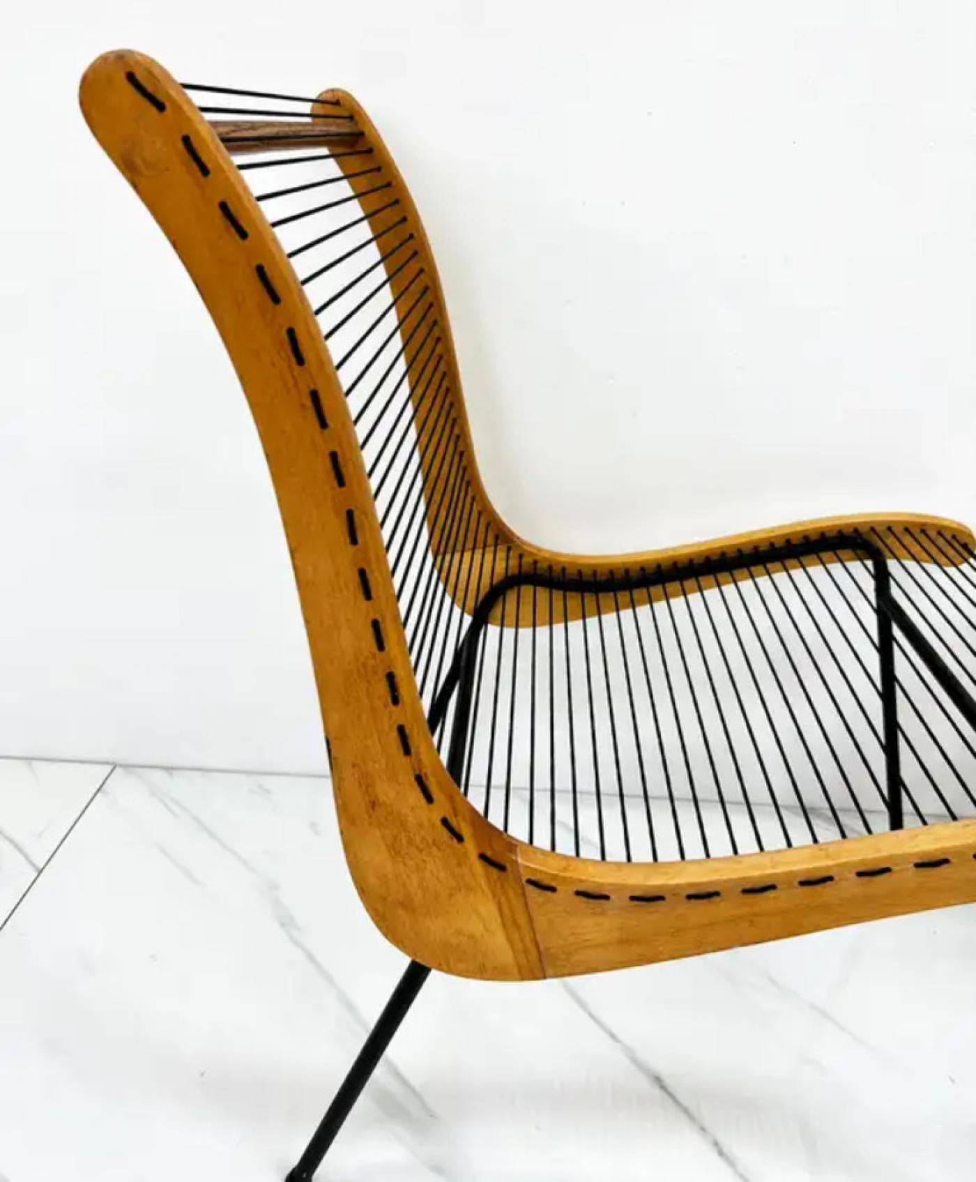 String Chairs With Matching Table by Carl Koch, Vermont Tubbs, 1950's