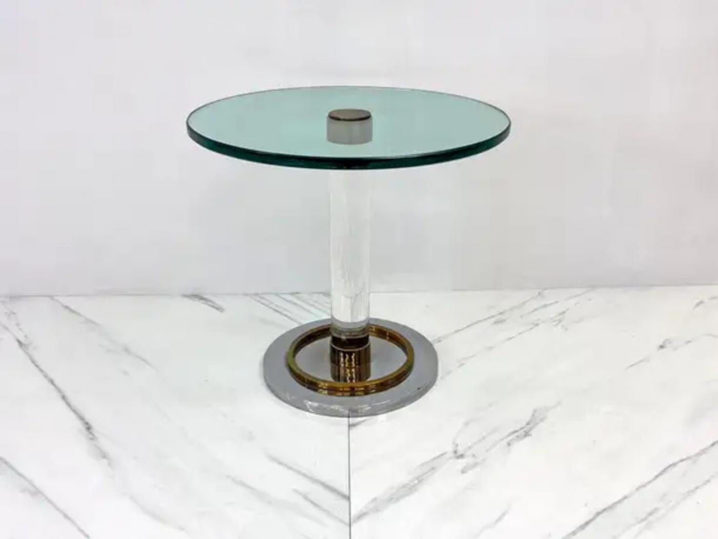 Charles Hollis Jones O Line Side Table, 1970s