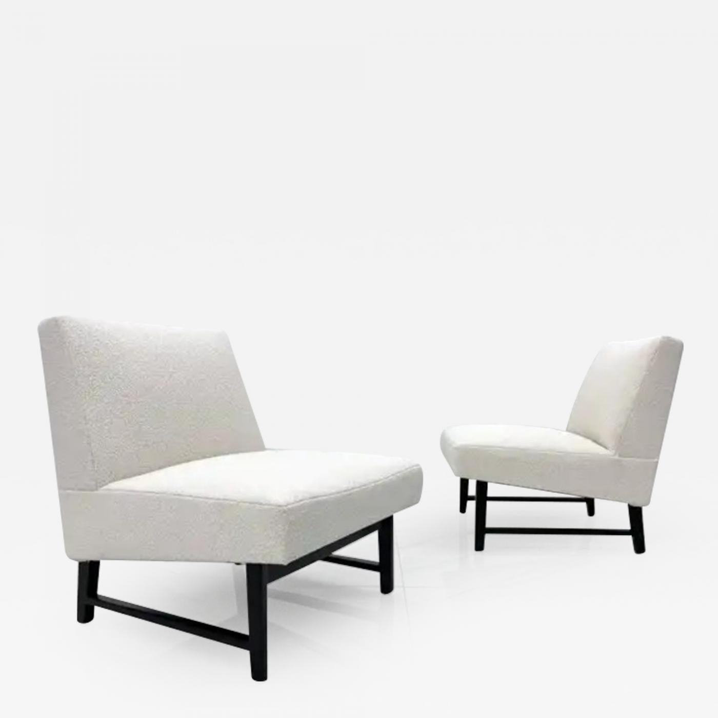 Pair of Edward Wormley Slipper Chairs for Dunbar
