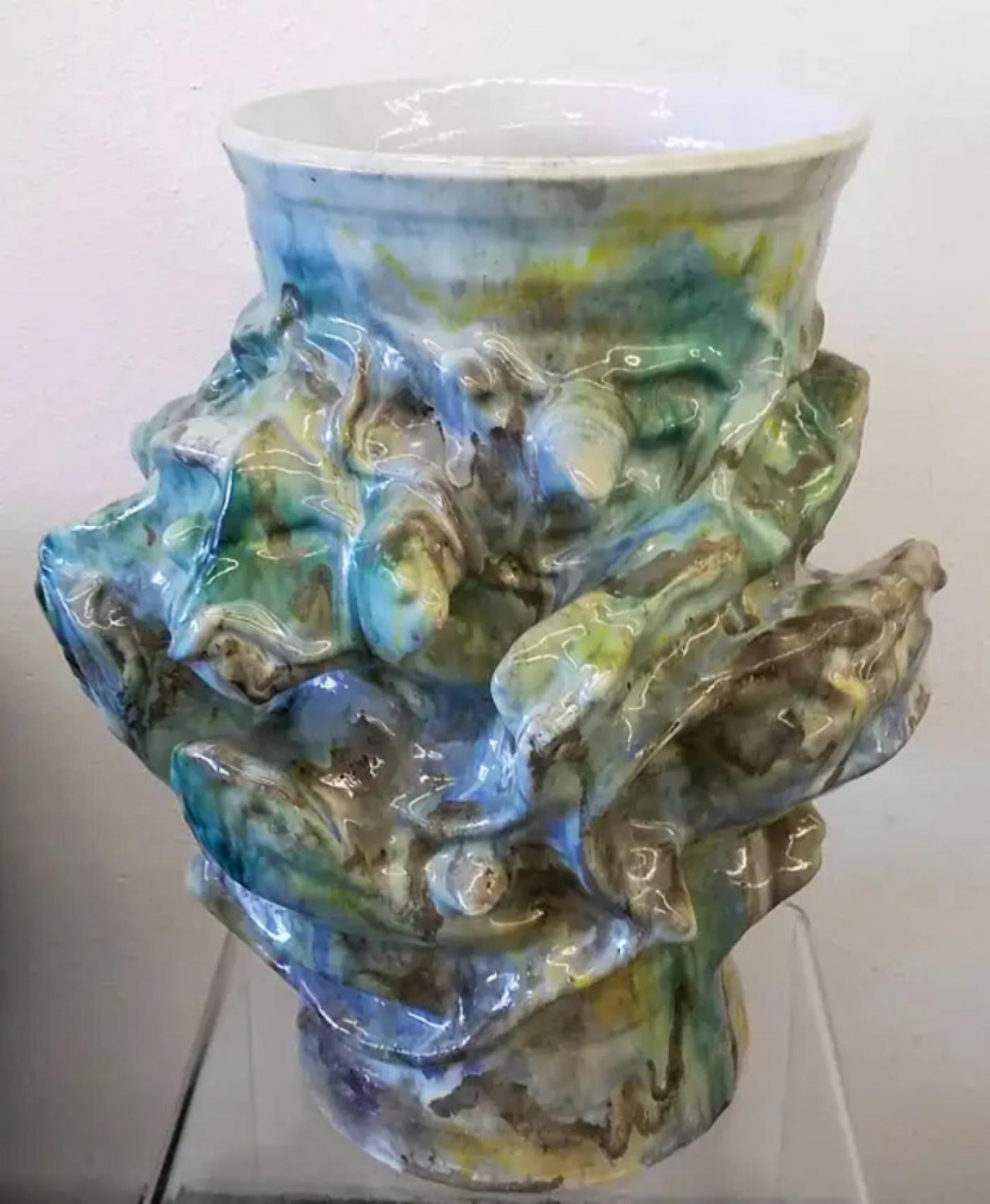 Monumental Smithsonian Artist Early Elena Karina (Canavier) Vessel