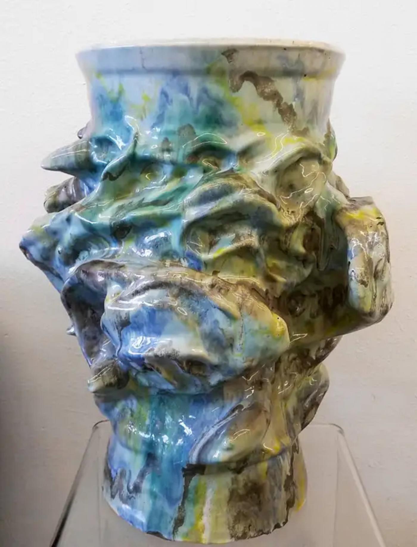 Monumental Smithsonian Artist Early Elena Karina (Canavier) Vessel