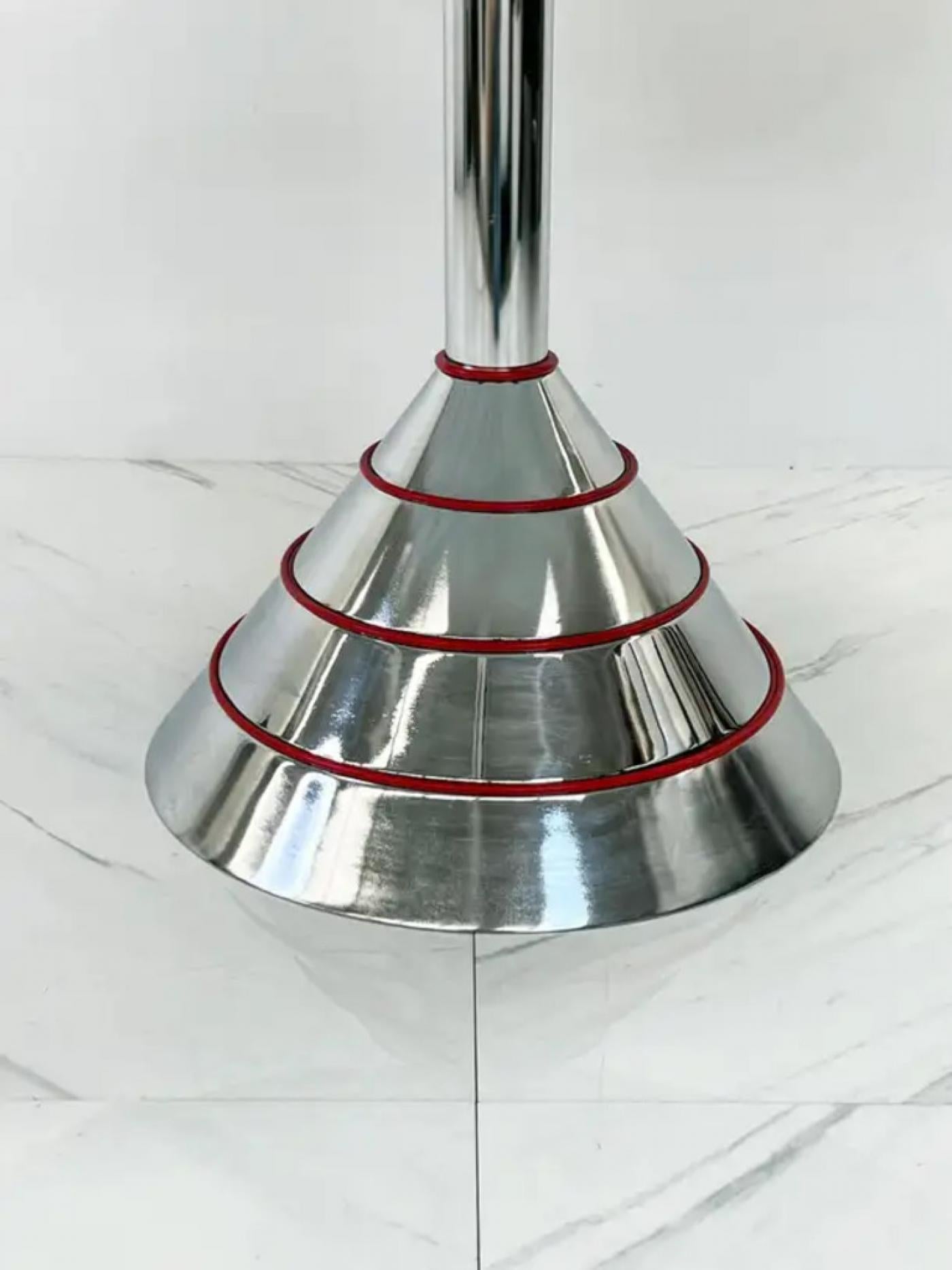 1980s Post Modern Memphis Milano Style Dining Table, Carrara Marble Top