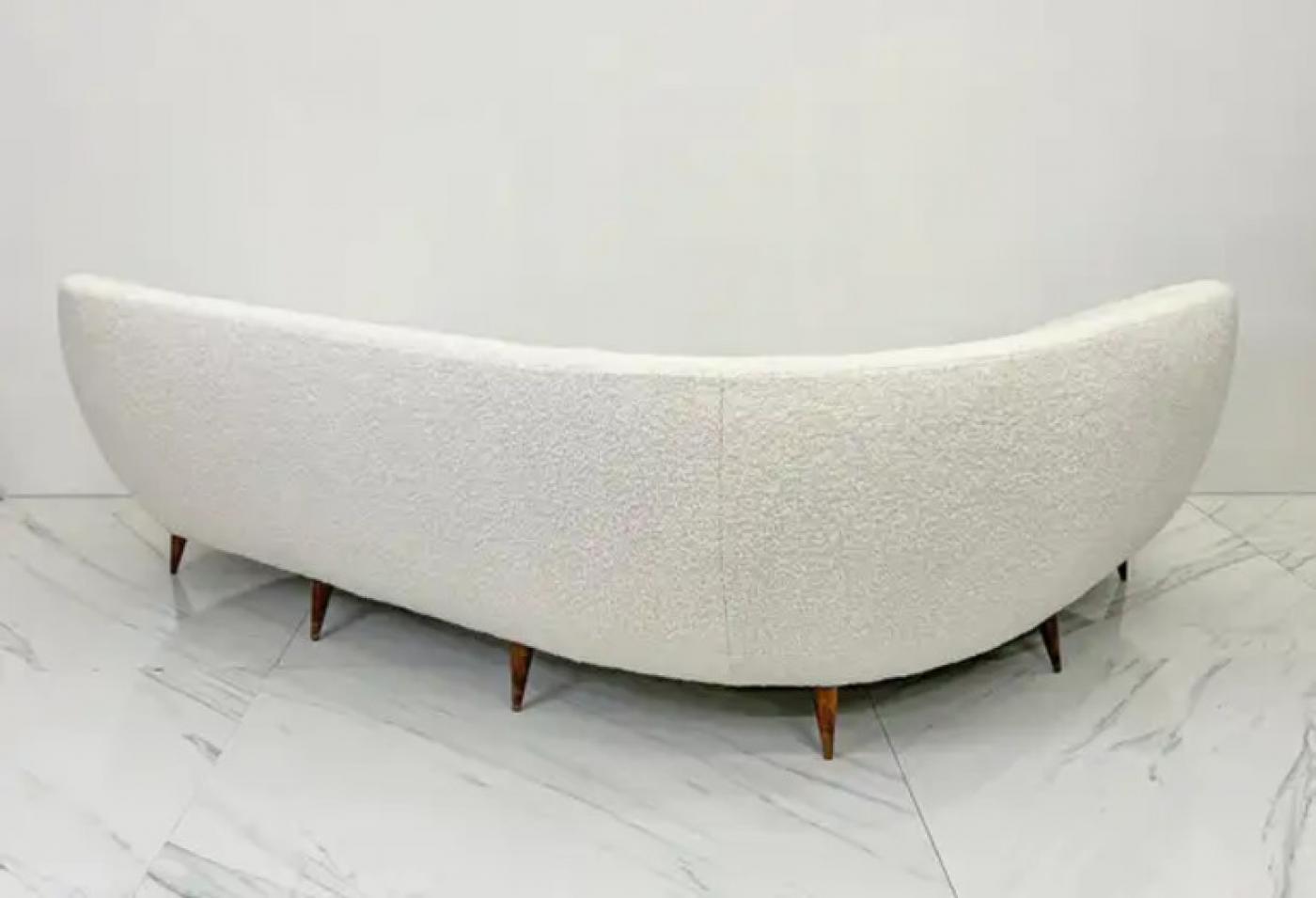 Grande Divano Curvo Boomerang Sofa, After Gio Ponti, C. 1950