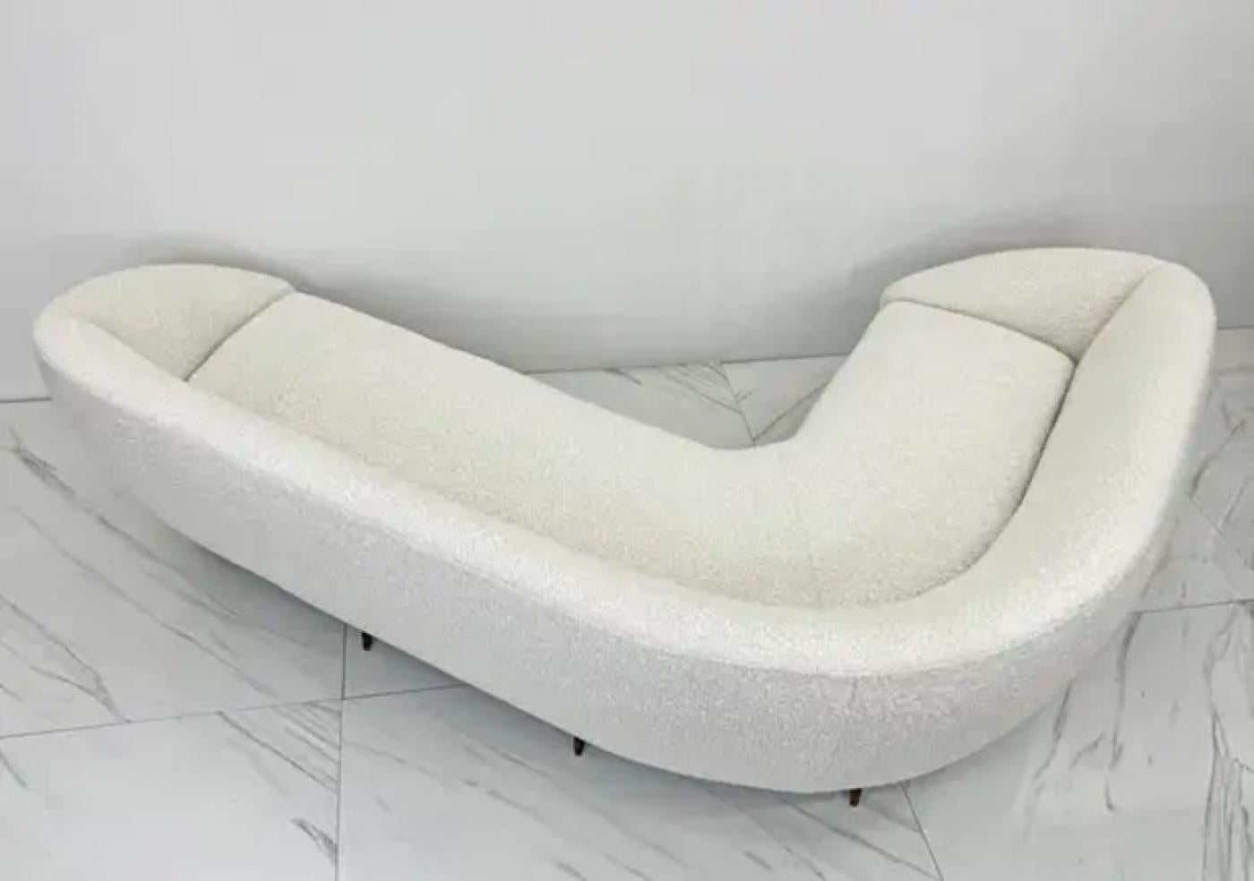 Grande Divano Curvo Boomerang Sofa, After Gio Ponti, C. 1950