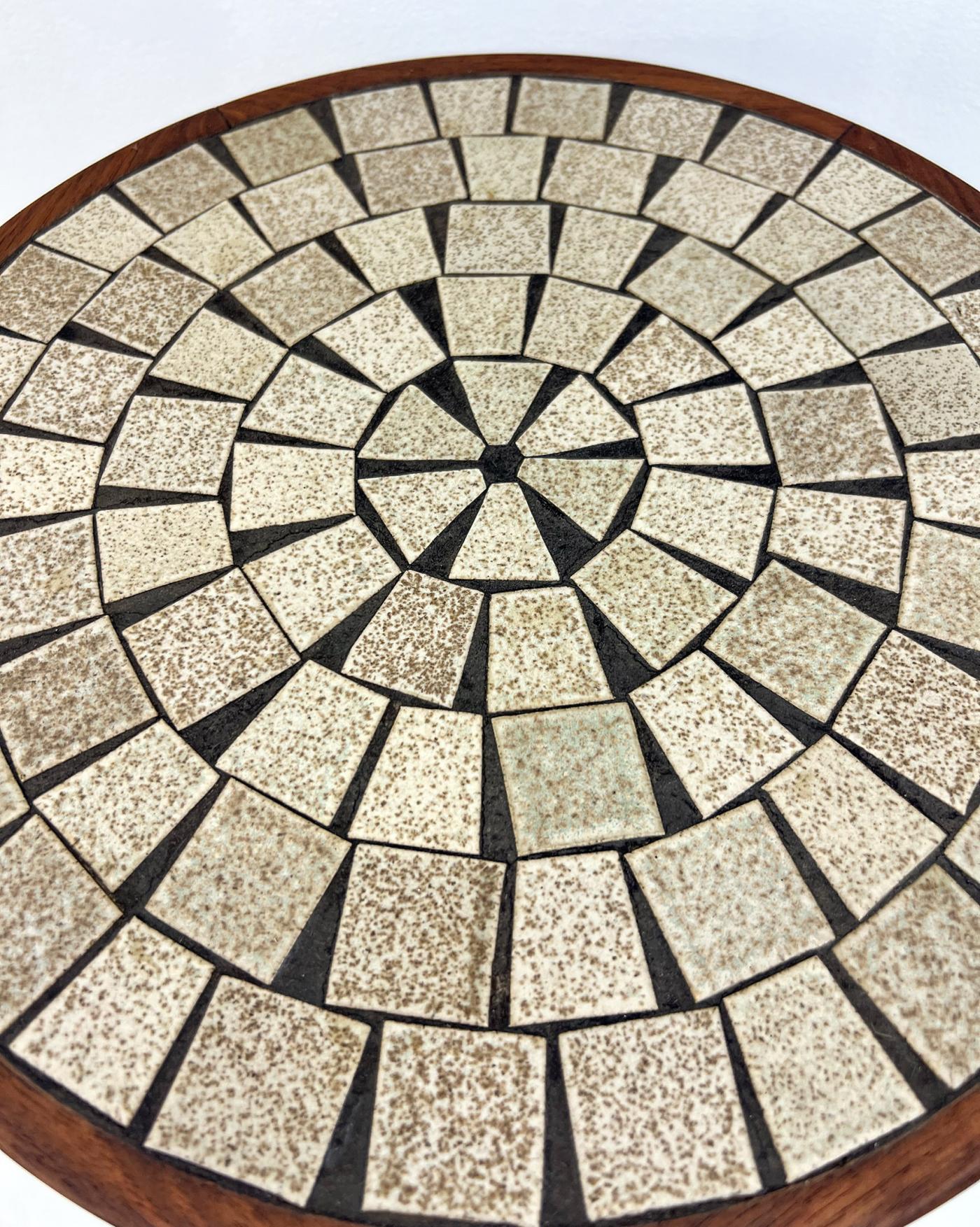 Gordon & Jane Martz Occassional Table, Teak, Ceramic, 1950's
