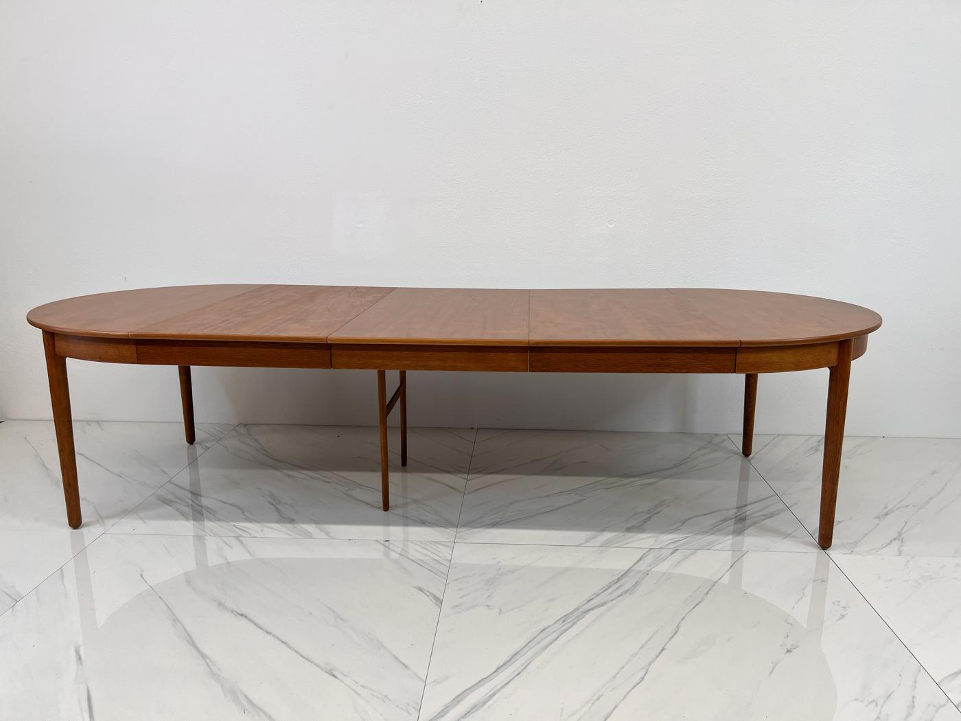 Hans Wegener for Andreas Tuck Monumental Teak Dining Table