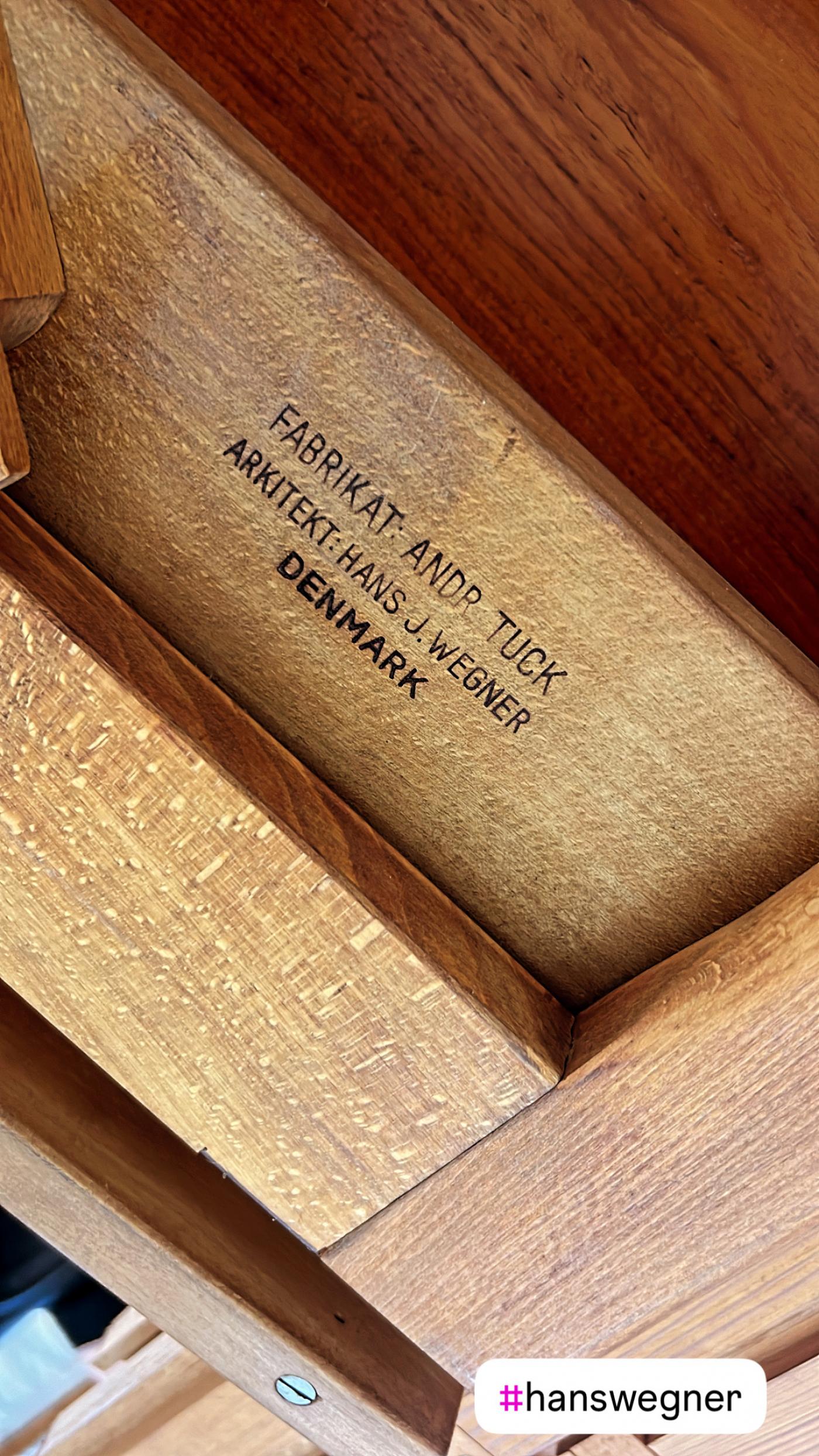 Hans Wegener for Andreas Tuck Monumental Teak Dining Table