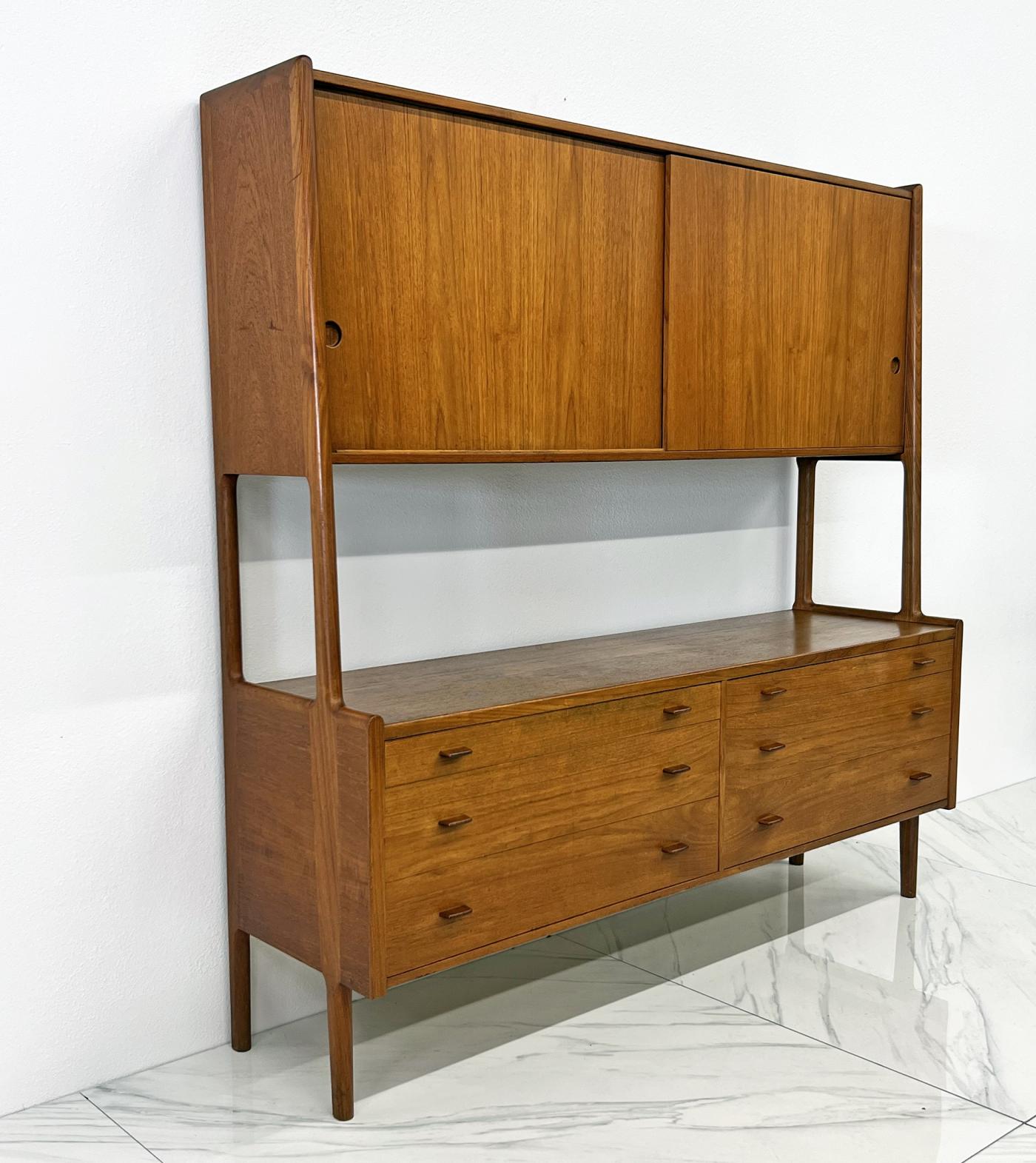 Hans Wegner for Ry Mobler Credenza Wall Unit, Teak, 1958
