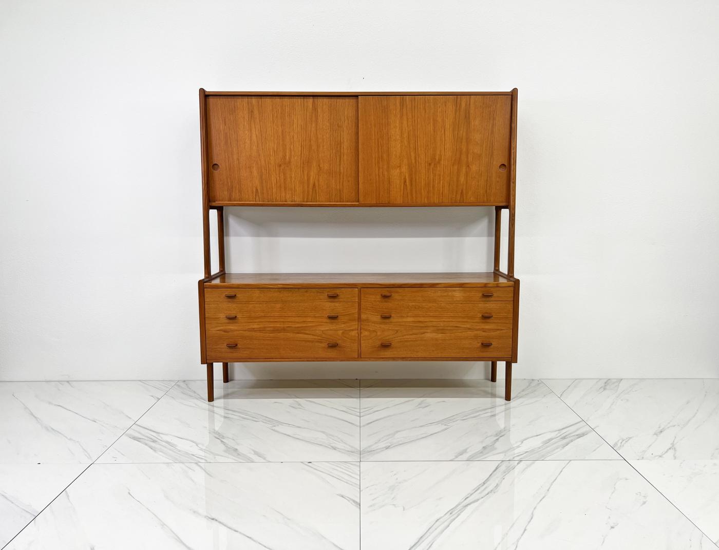 Hans Wegner for Ry Mobler Credenza Wall Unit, Teak, 1958