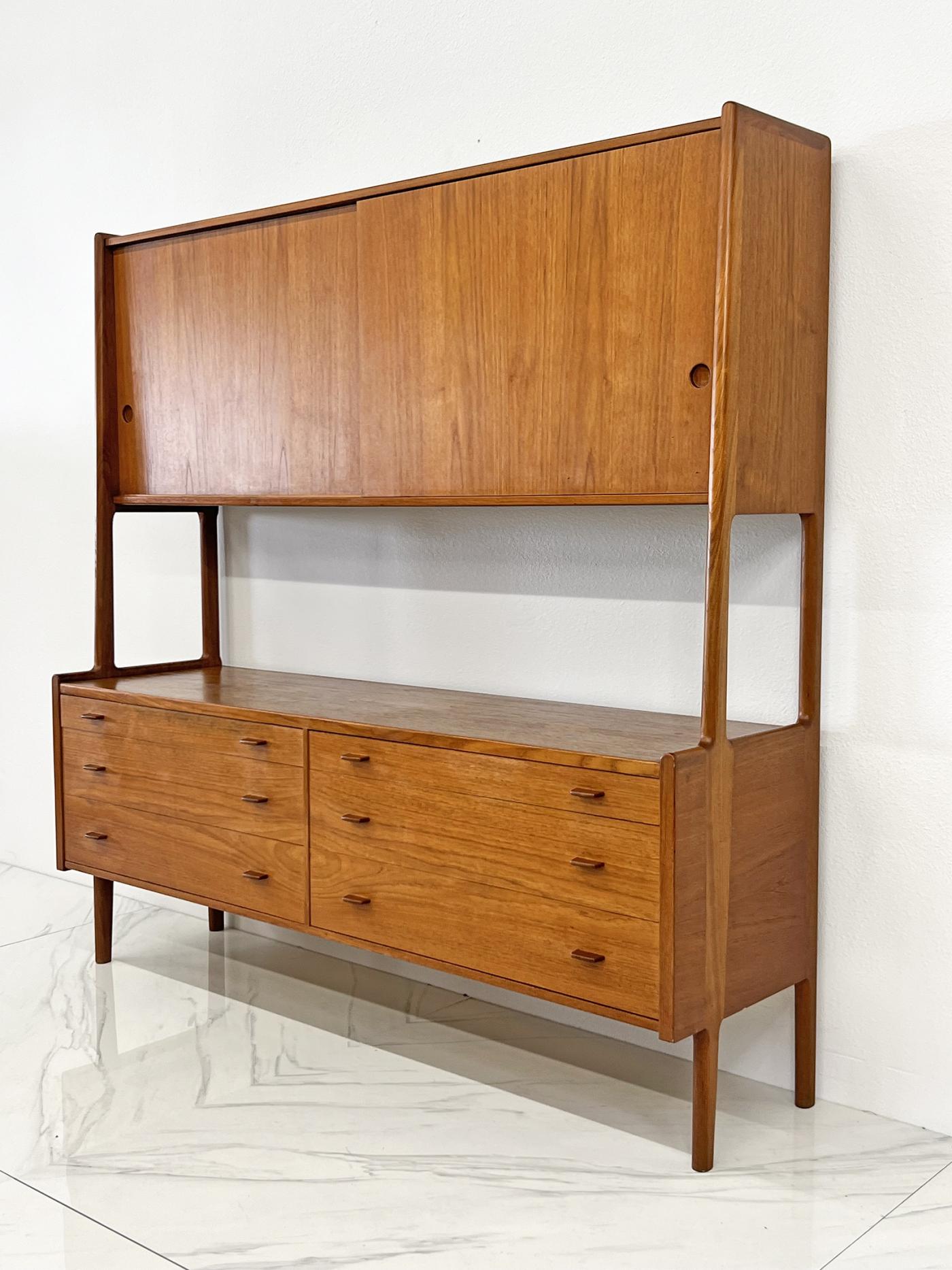 Hans Wegner for Ry Mobler Credenza Wall Unit, Teak, 1958