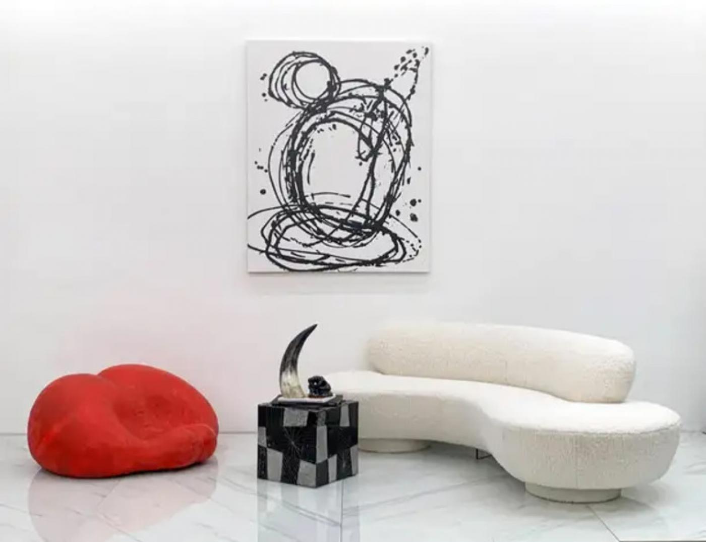 Louis Durot Pouffesses Chair, Signed, 1990