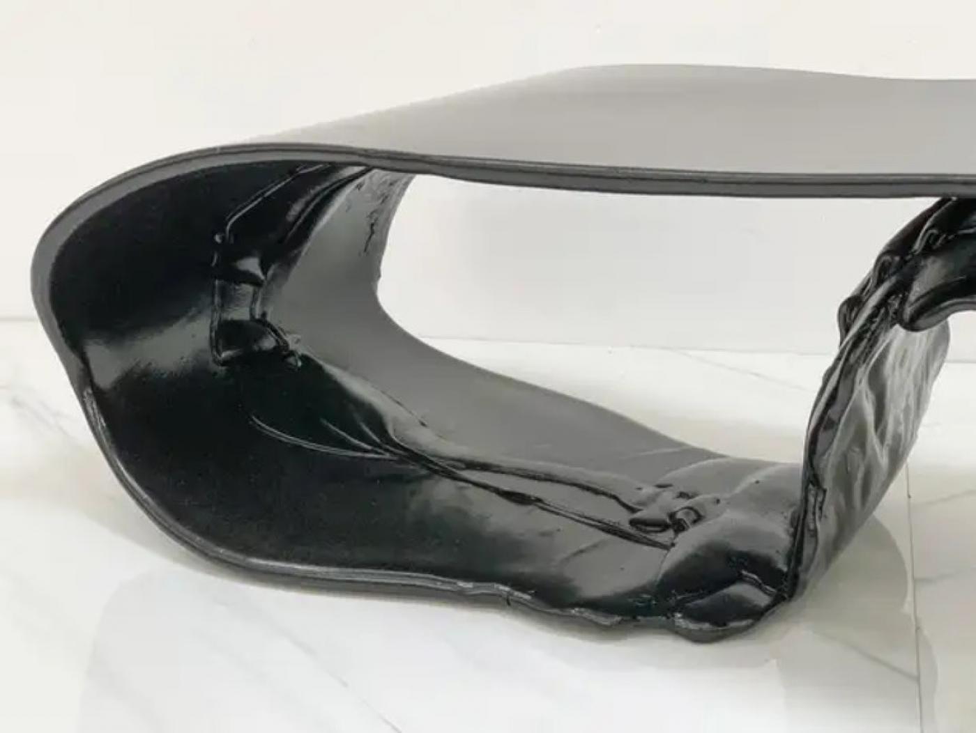 Louis Durot Tongue Coffee Table in Jet Black