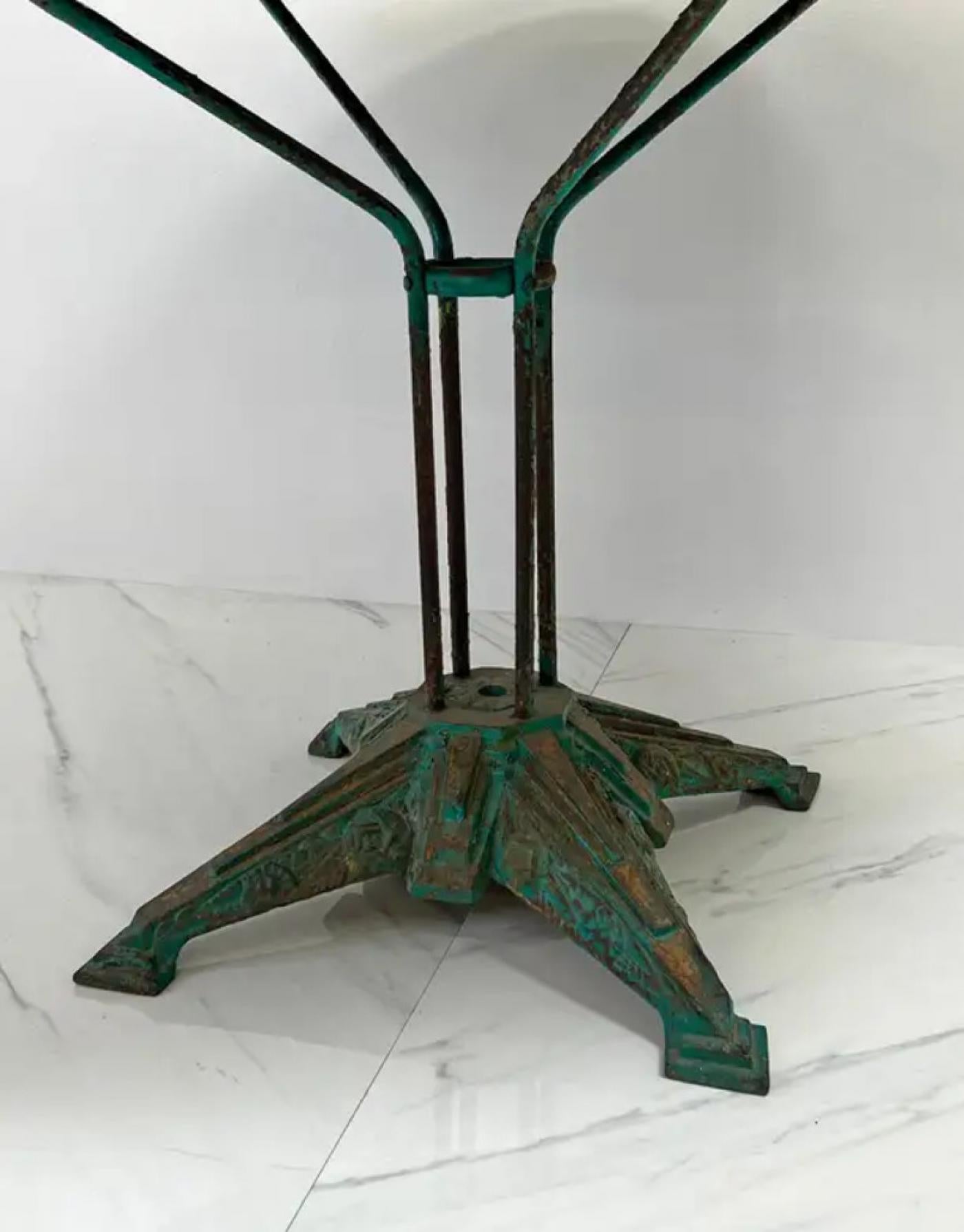 Louis Vuitton Iron and Marble Dining or Center Table, 1930s