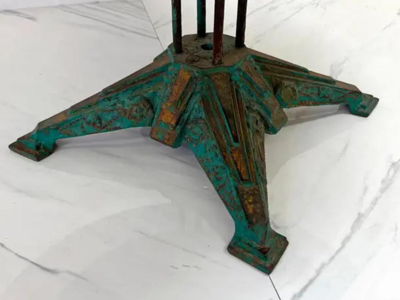 Louis Vuitton Iron and Marble Dining or Center Table, 1930s