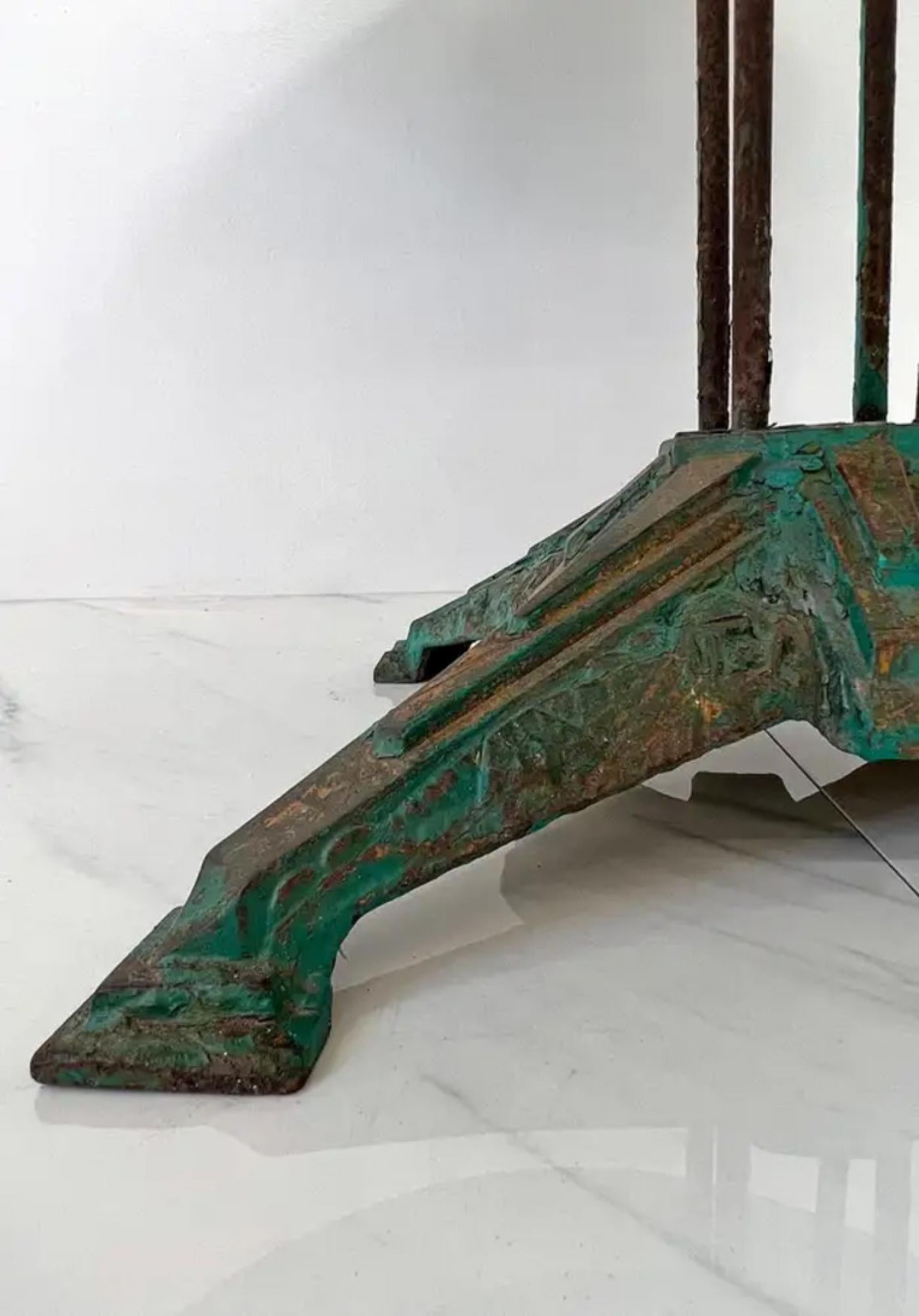 Louis Vuitton Iron and Marble Dining or Center Table, 1930s