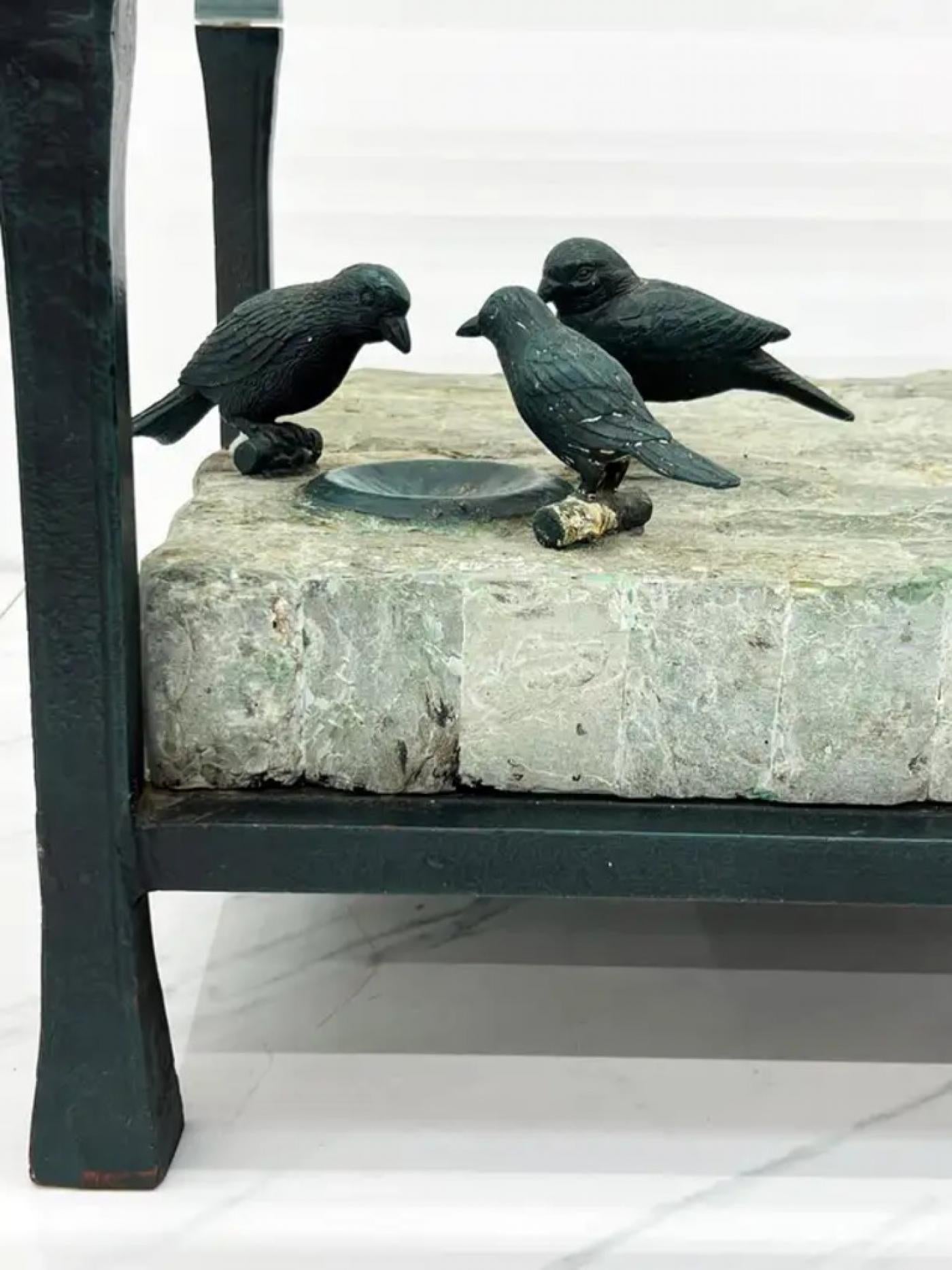 Maitland Smith Marble and Bronze Sculptural Side / Accent Tables, a Pair