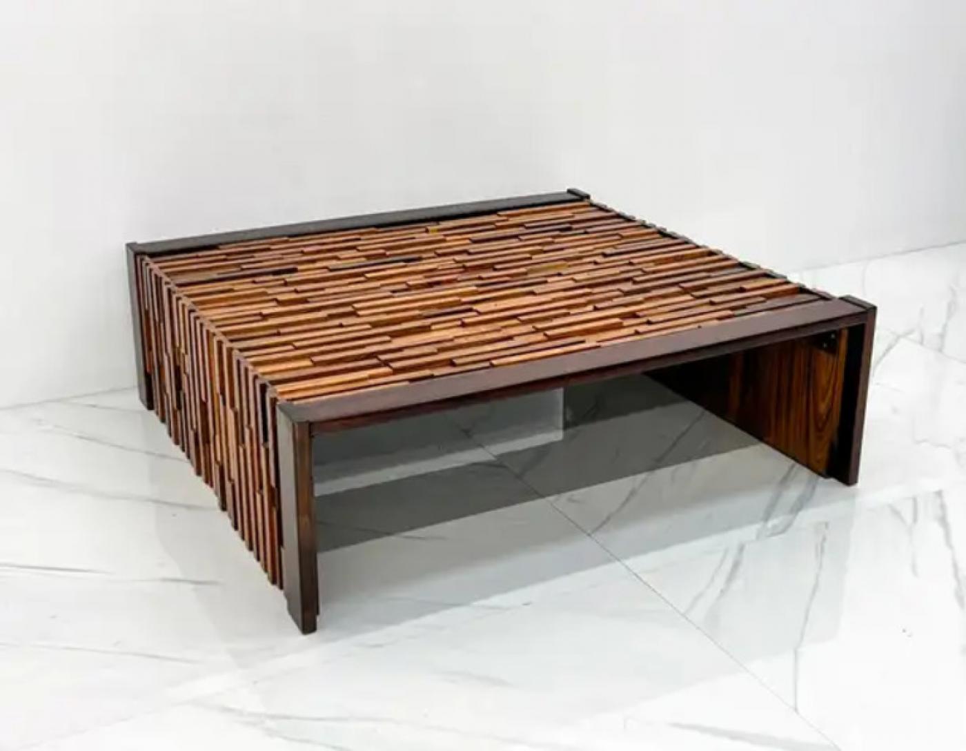 Percival Lafer Folding Rosewood Coffee Table, 1970s