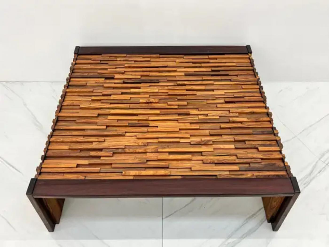 Percival Lafer Folding Rosewood Coffee Table, 1970s