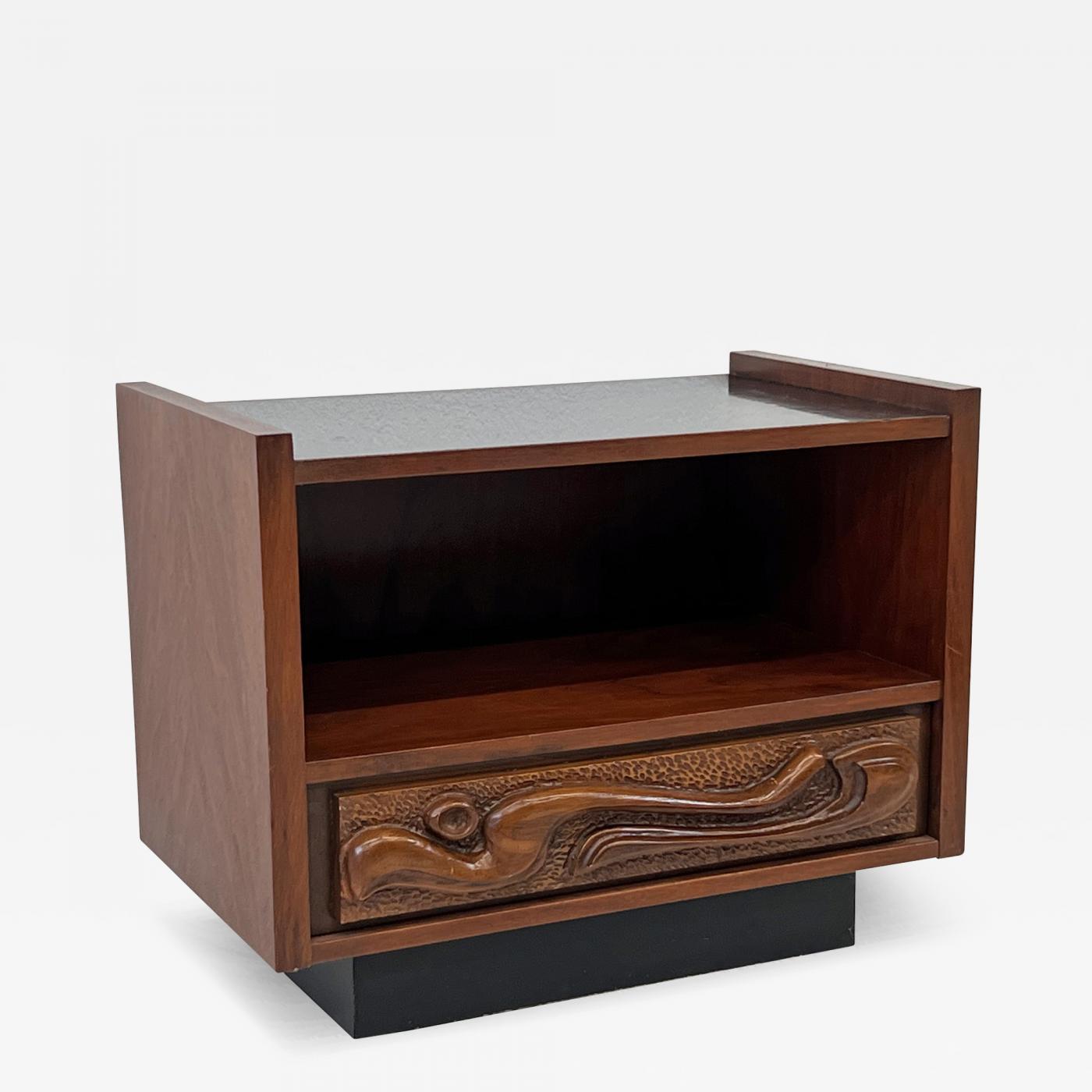 Sculptural Oceanic Nightstand by Pulaski, 1960's, Style of Witco