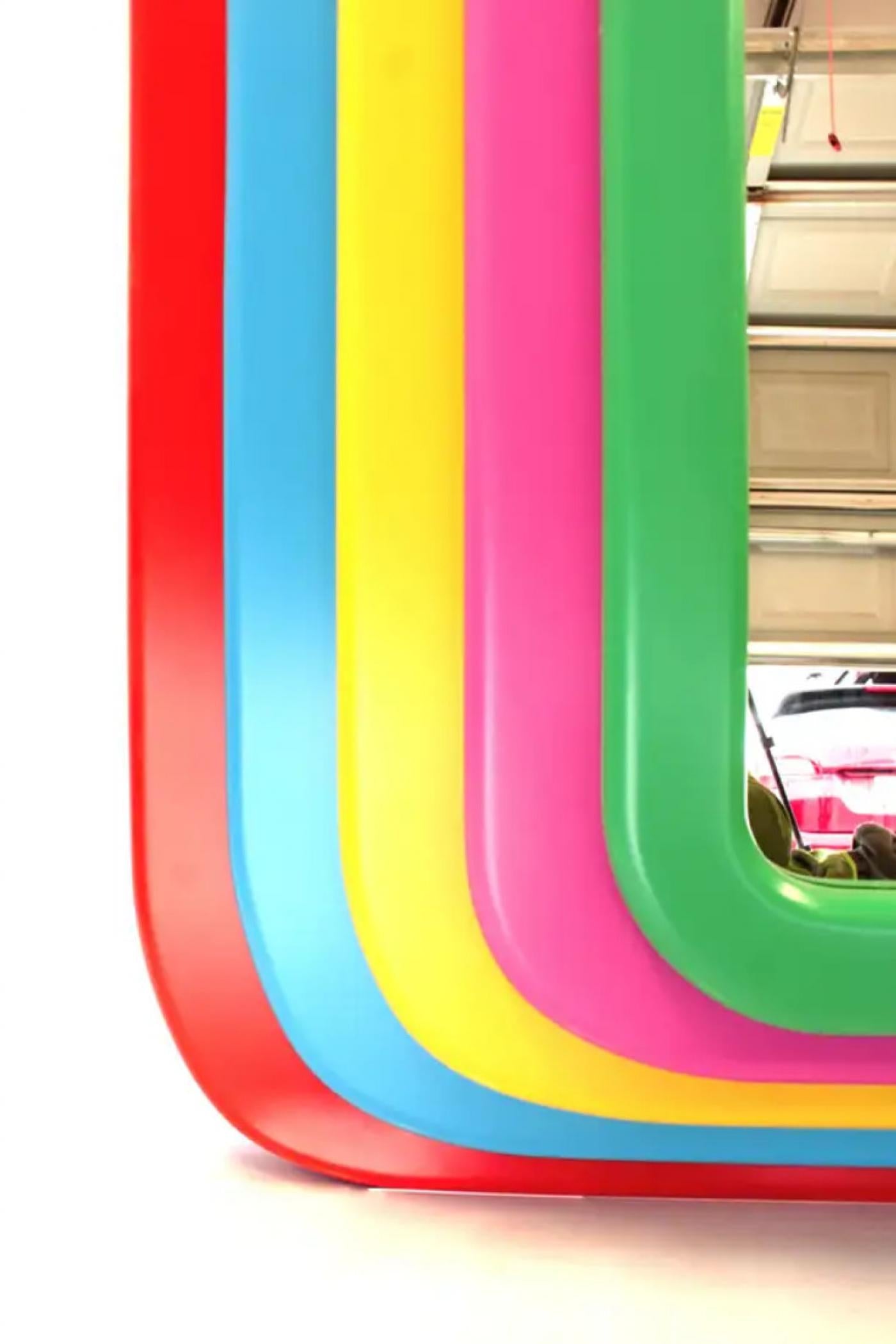Ultrarainbowla Monumental Floor Mirror, Custom Piece, Greg Palombo, 2023