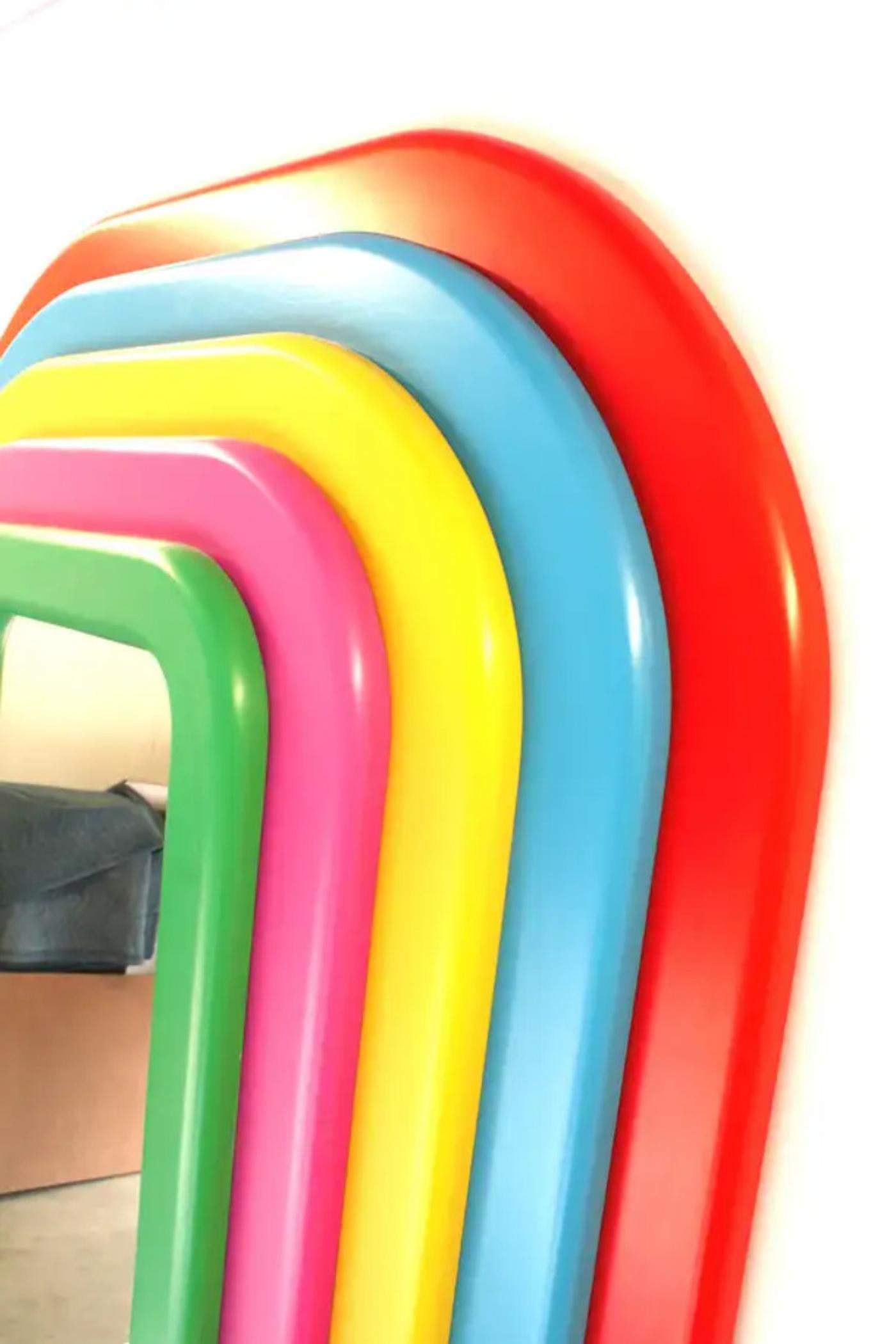 Ultrarainbowla Monumental Floor Mirror, Custom Piece, Greg Palombo, 2023