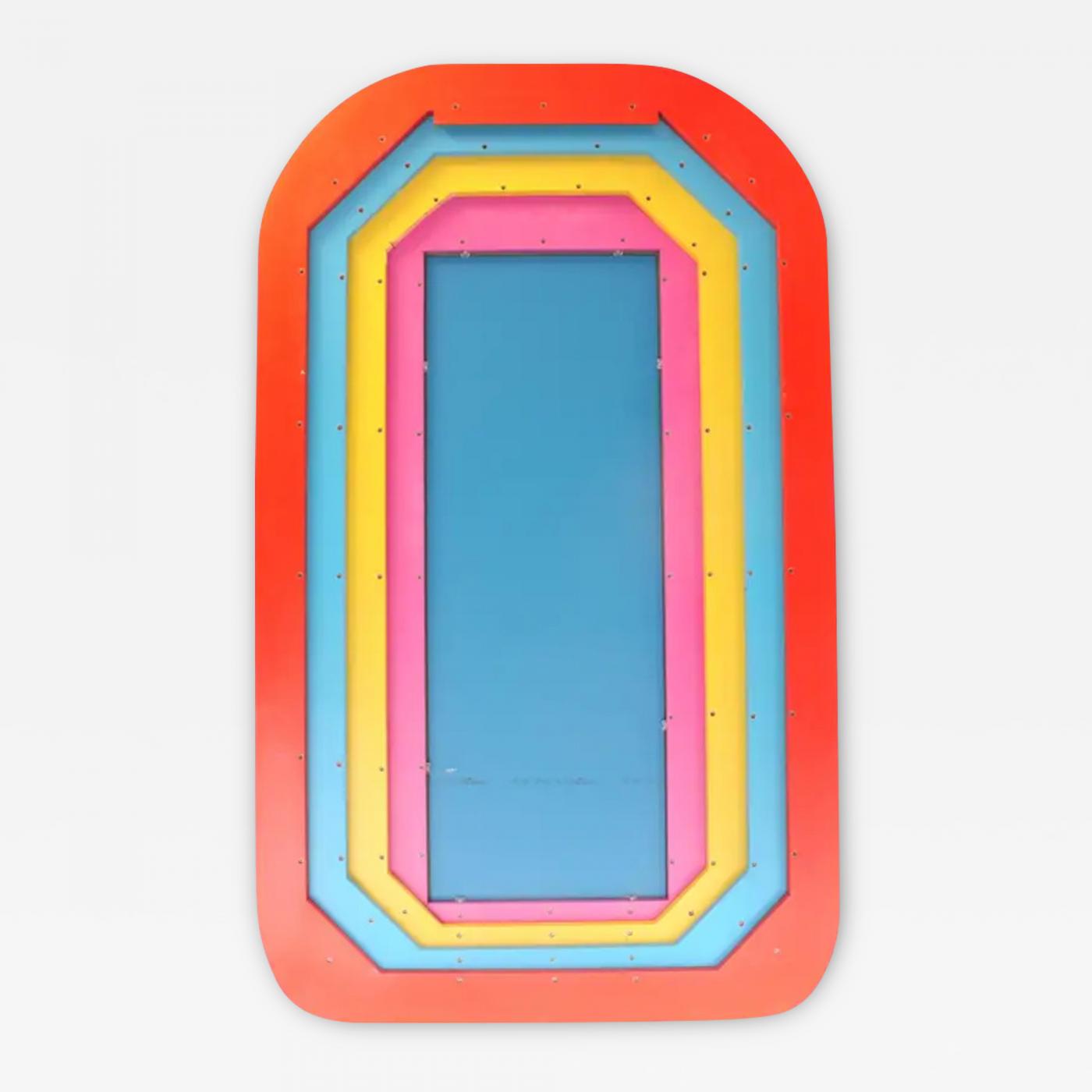 Ultrarainbowla Monumental Floor Mirror, Custom Piece, Greg Palombo, 2023