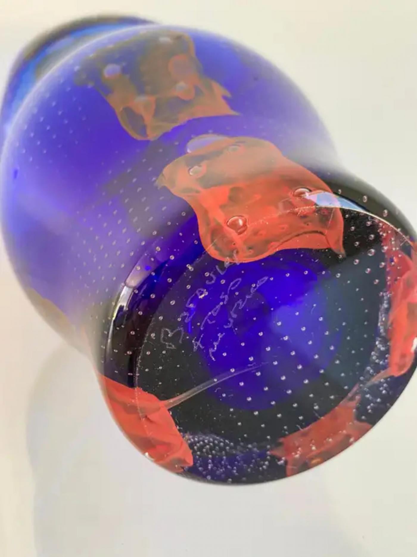 Monumental Barovier e Toso Murano Modern Glass Vase