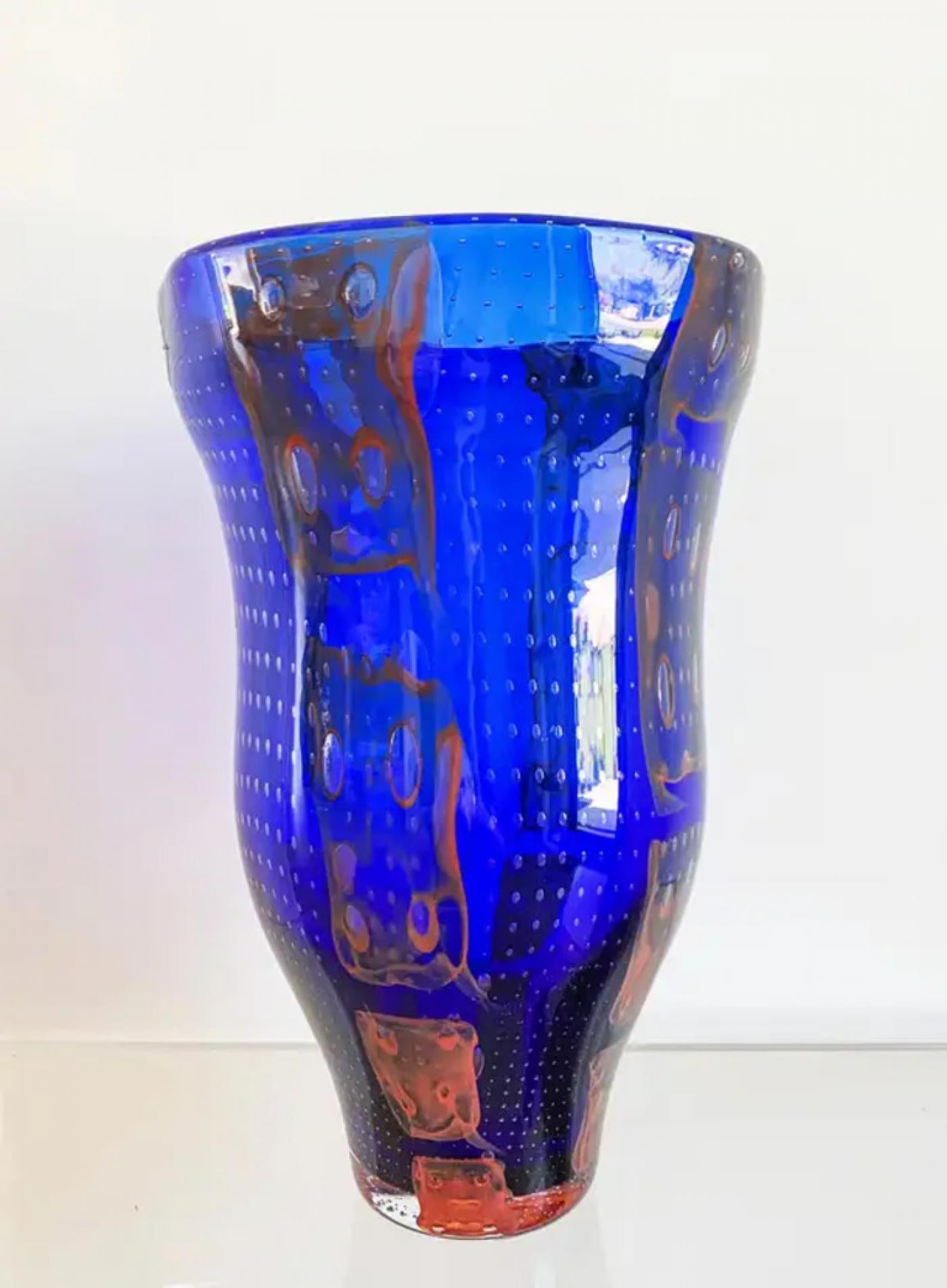 Monumental Barovier e Toso Murano Modern Glass Vase