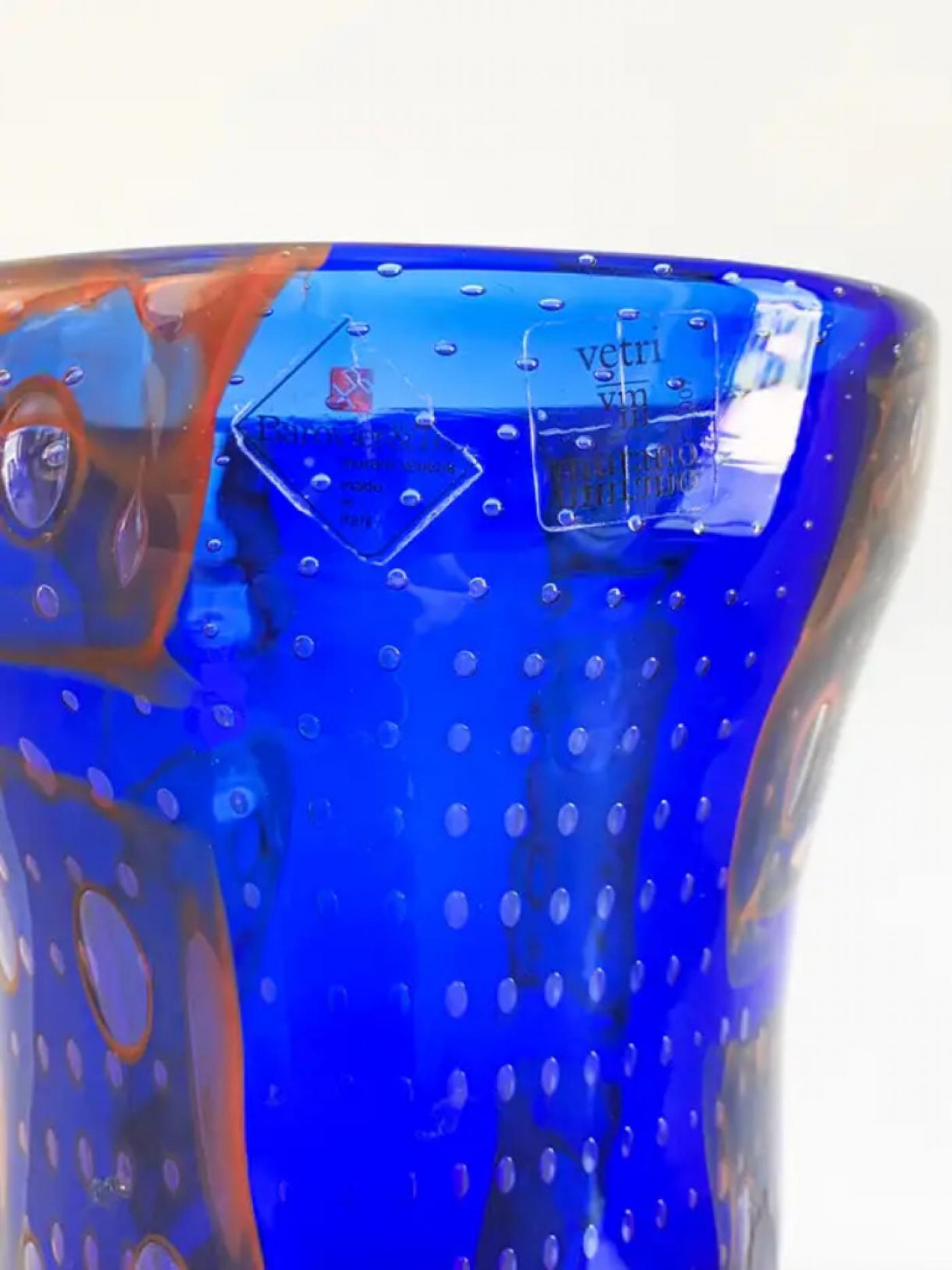 Monumental Barovier e Toso Murano Modern Glass Vase