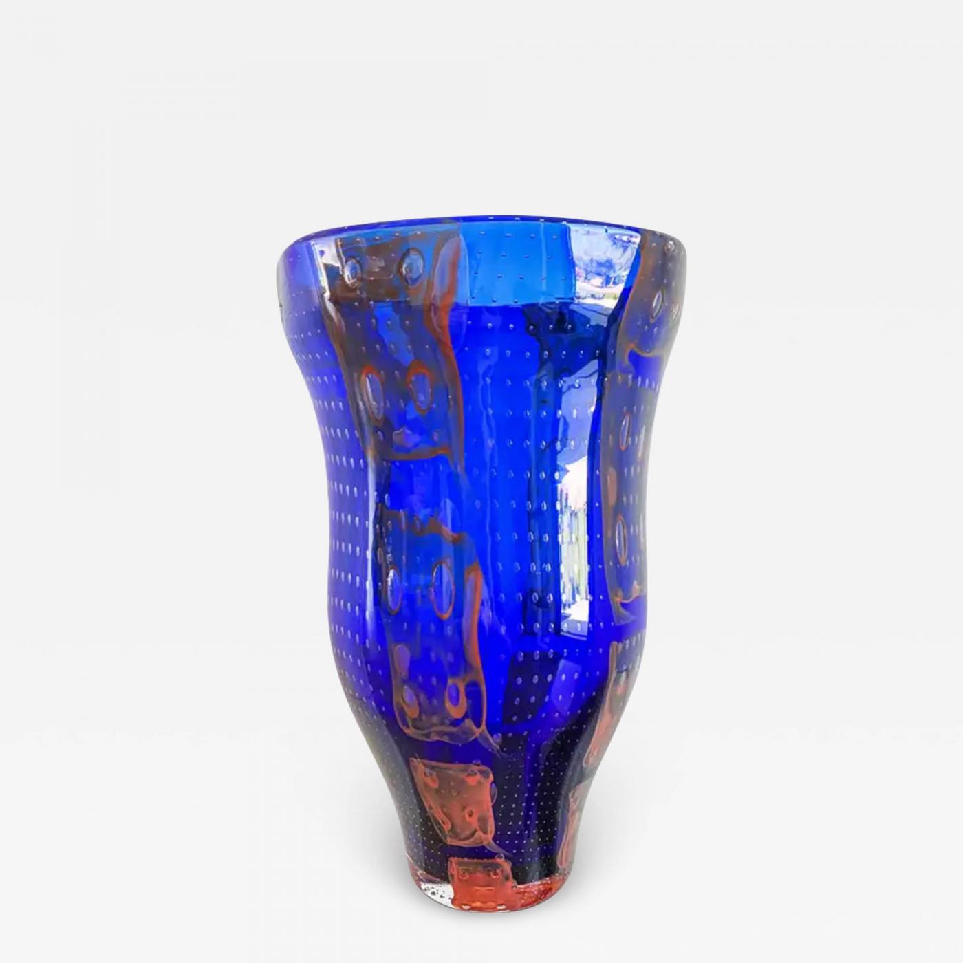 Monumental Barovier e Toso Murano Modern Glass Vase