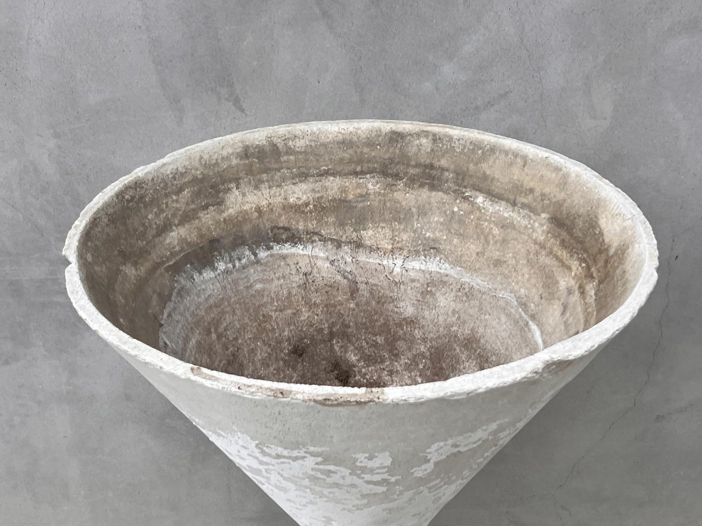 Tall 37" Patinated Willy Guhl Diablo Planter