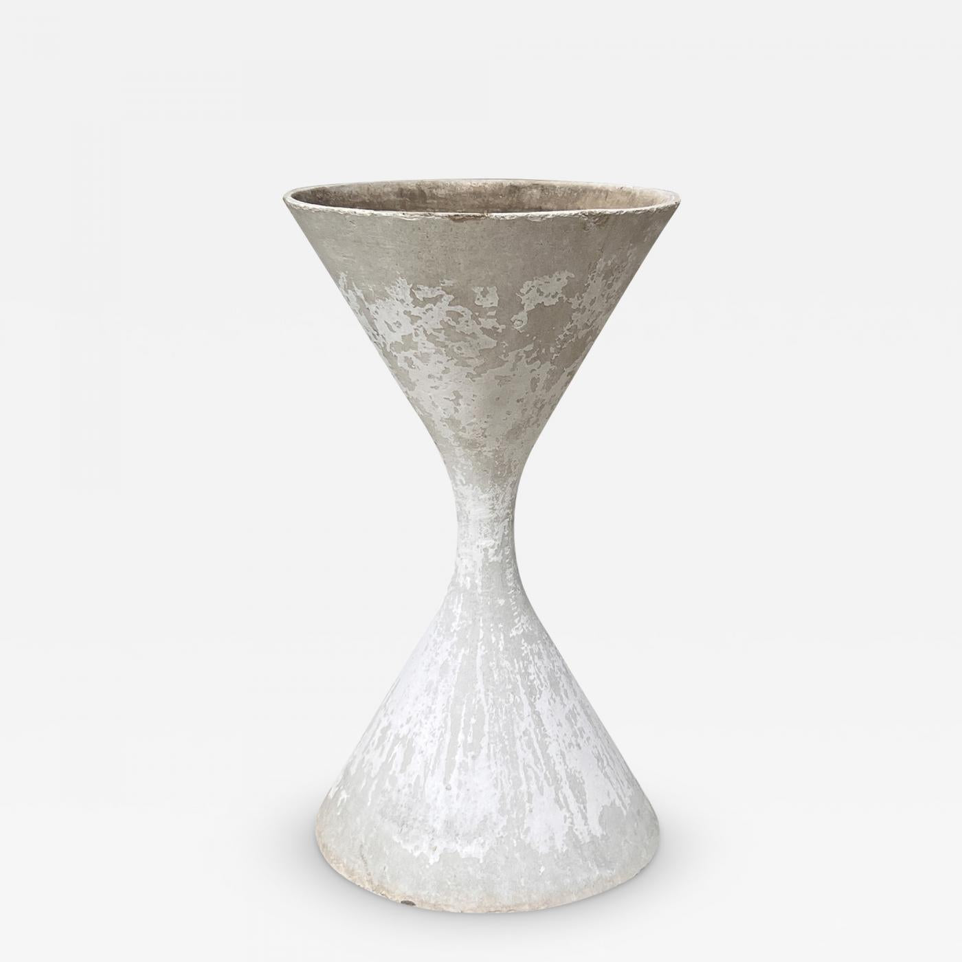 Tall 37" Patinated Willy Guhl Diablo Planter