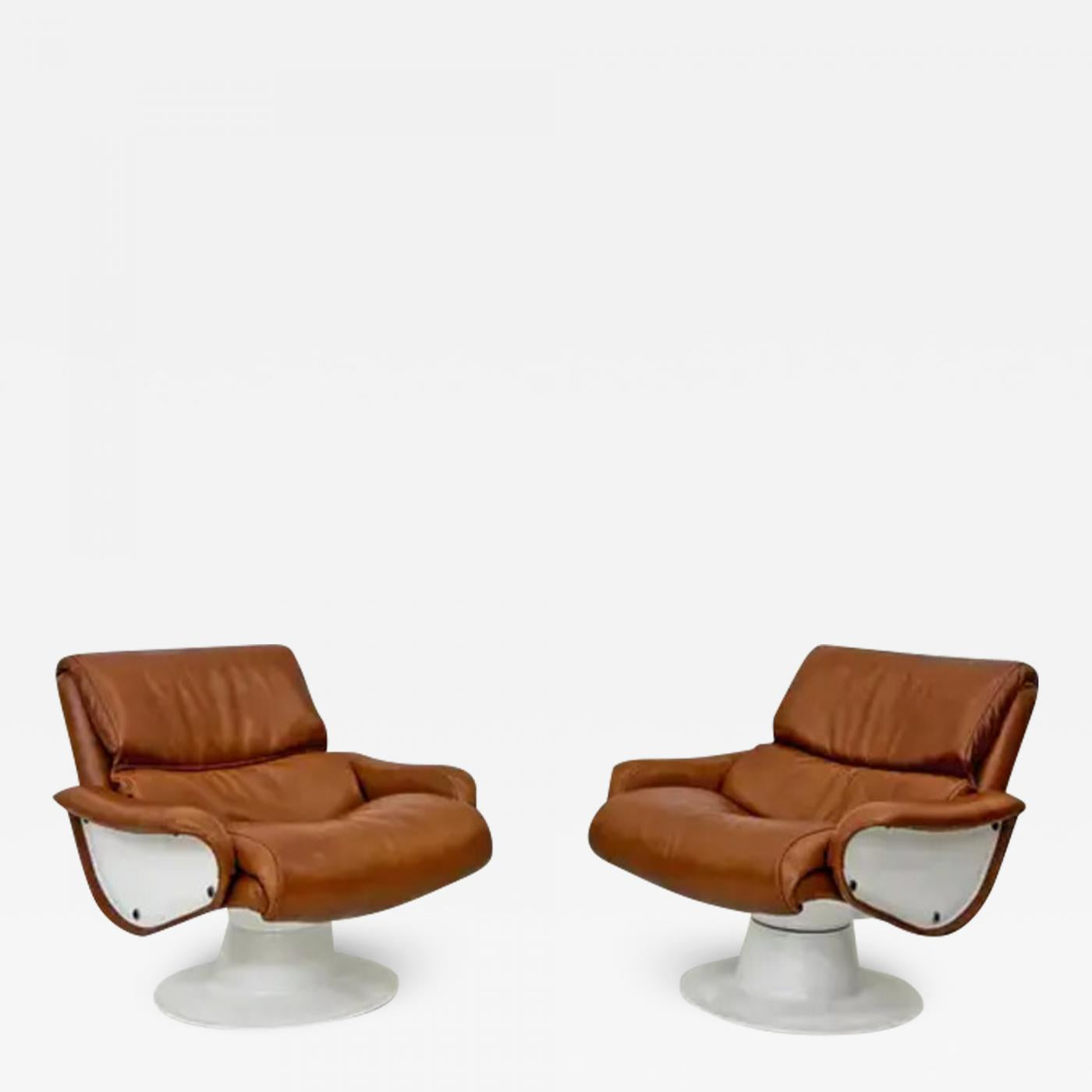 Yrjo Kukkapuro Saturn Lounge Chairs Model B-175-18, 1960s, Finland