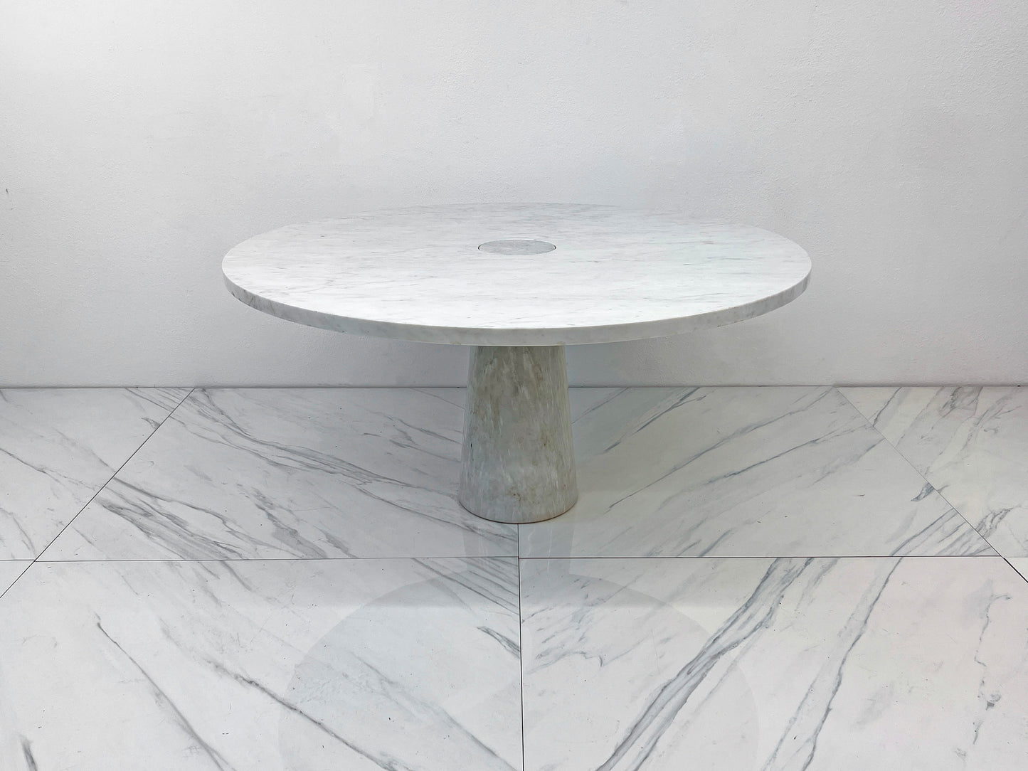 Angelo Mangiarotti for Skipper, Carrara Marble Eros Dining Table, 1970's