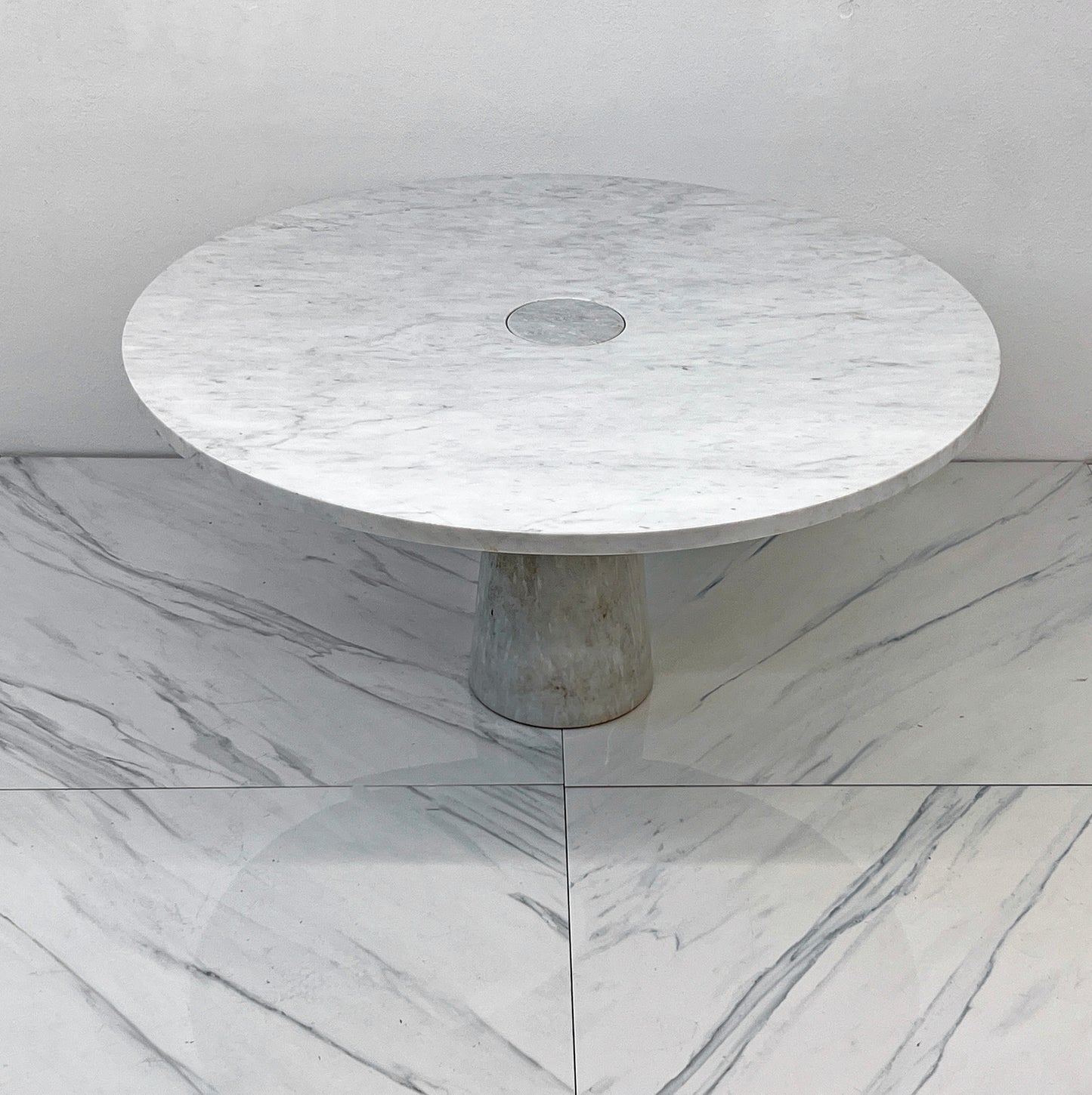 Angelo Mangiarotti for Skipper, Carrara Marble Eros Dining Table, 1970's