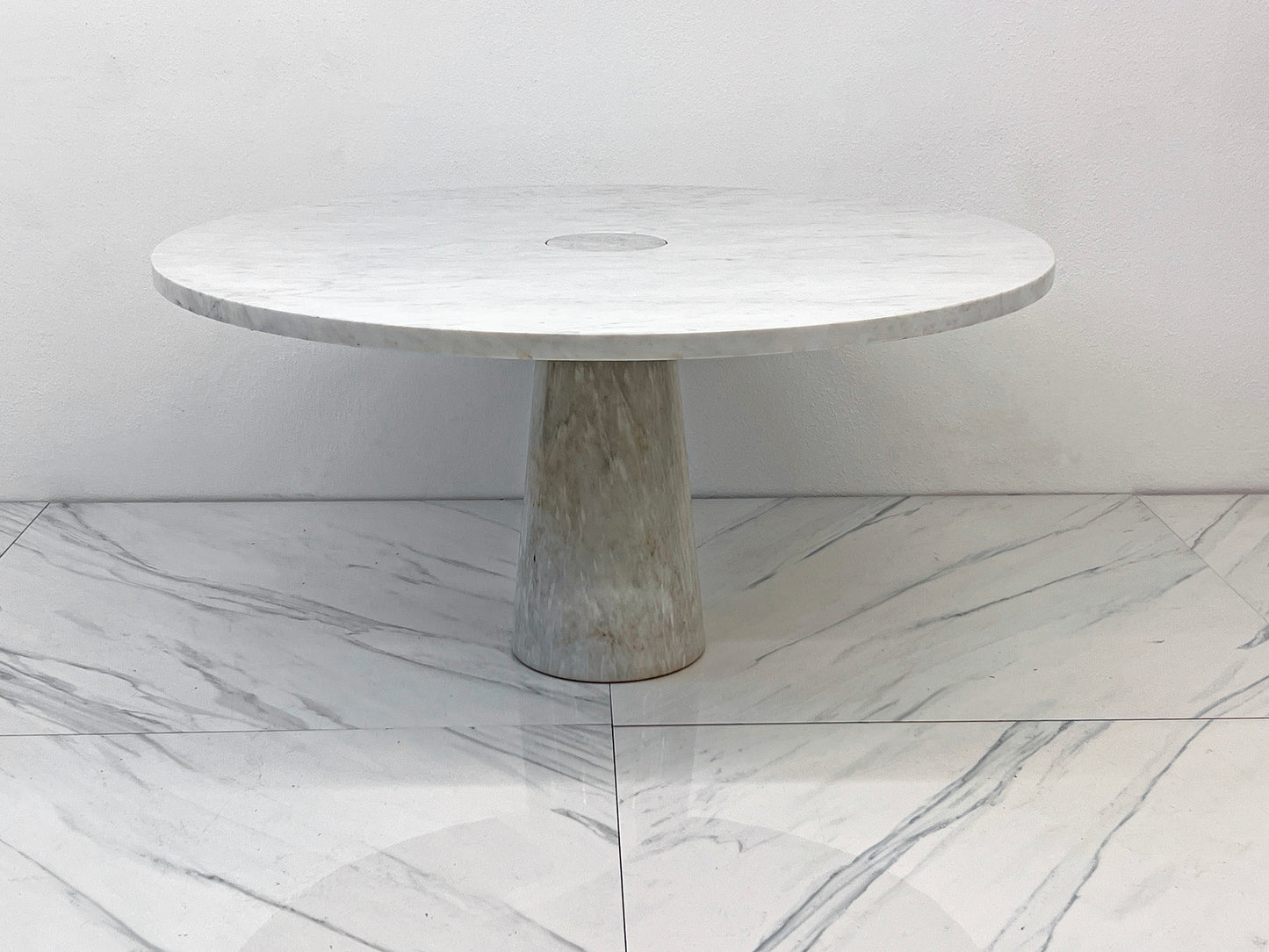 Angelo Mangiarotti for Skipper, Carrara Marble Eros Dining Table, 1970's