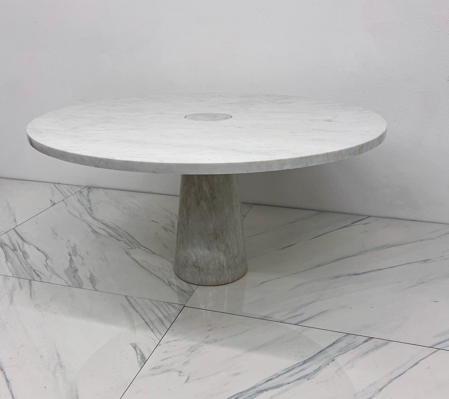 Angelo Mangiarotti for Skipper, Carrara Marble Eros Dining Table, 1970's