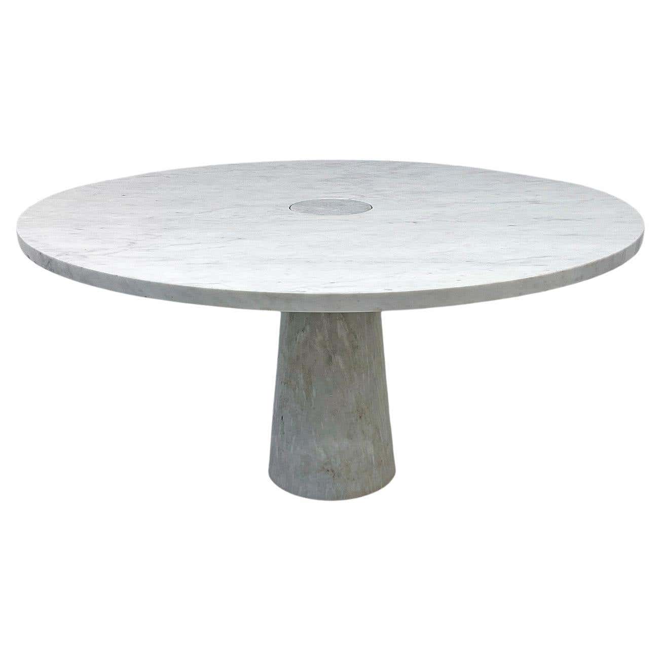 Angelo Mangiarotti for Skipper, Carrara Marble Eros Dining Table, 1970's