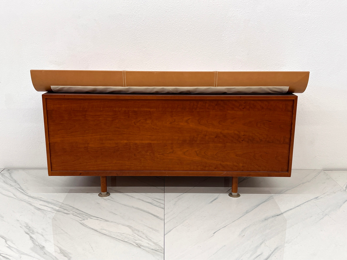 Roche Bobois Leather Top Vanity Dresser, Luigi Gorgoni