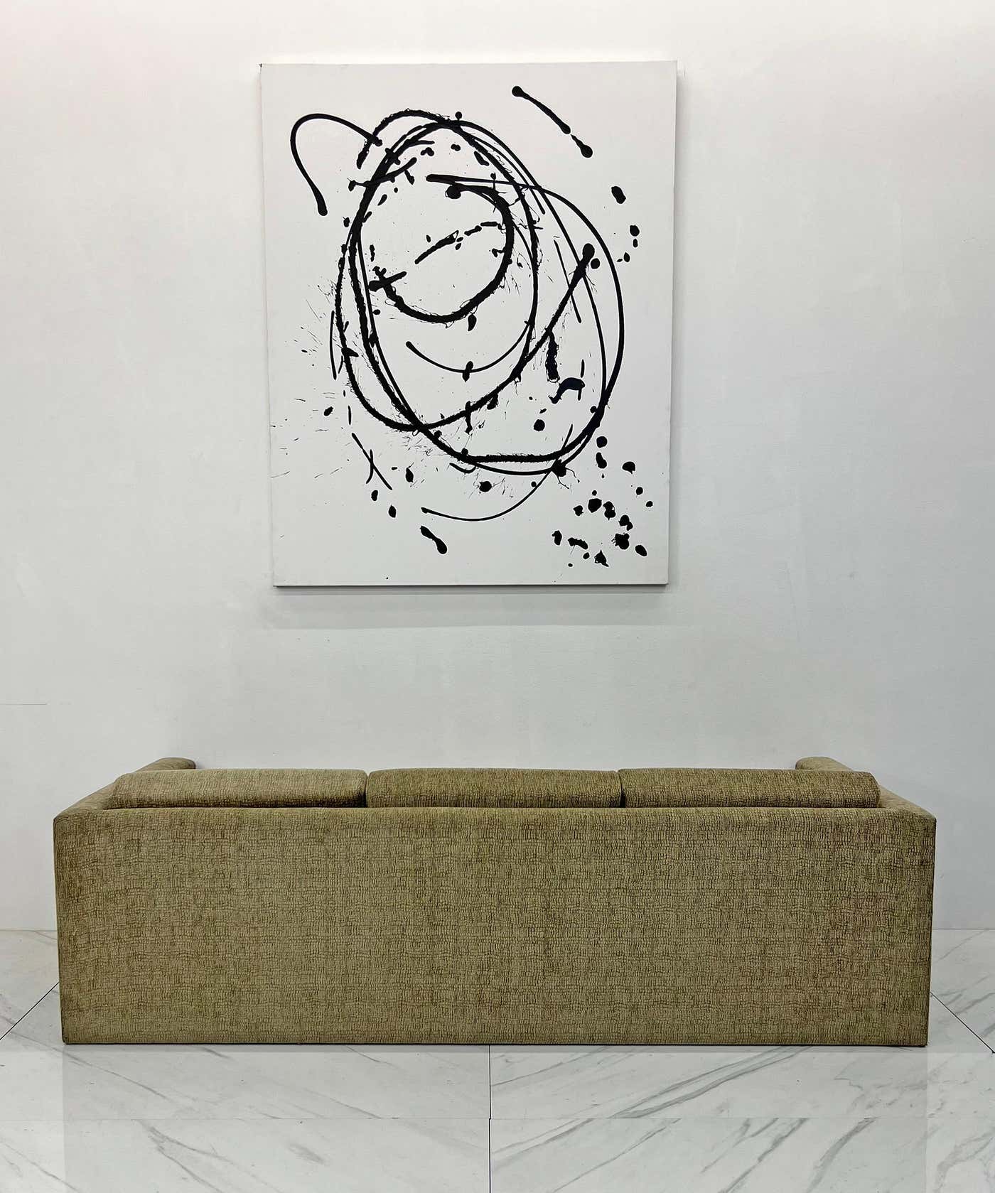 Standard Tuxedo Sofa by Milo Baughman, Thayer Coggin, 1970's