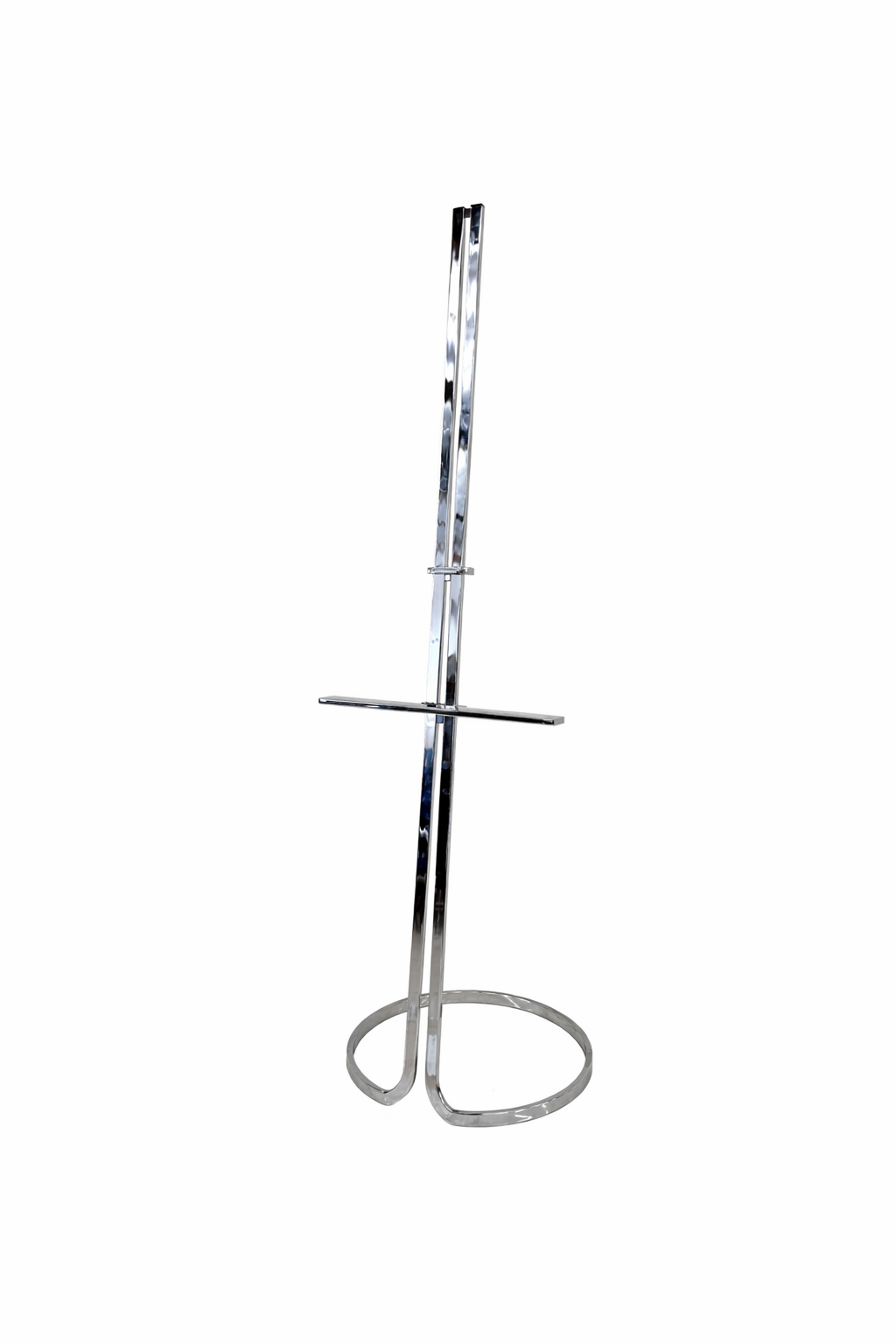 Stunning Chrome Easel by Elaine Cohen for Design Institute of America, 1970's