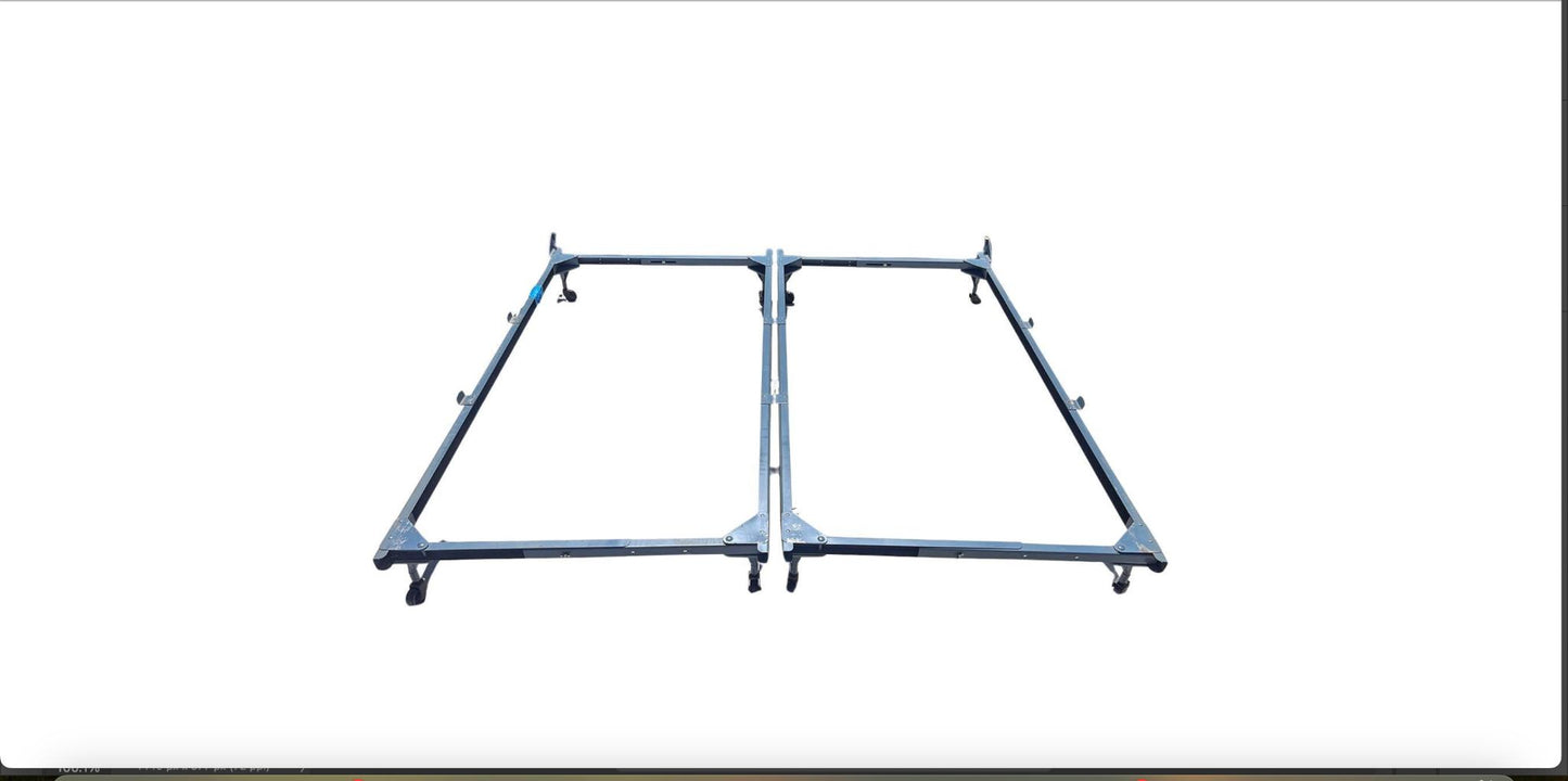 Monumental Chrome "Oriental" King Headboard & Frame, Elaine Cohen, D.I.A., 1972