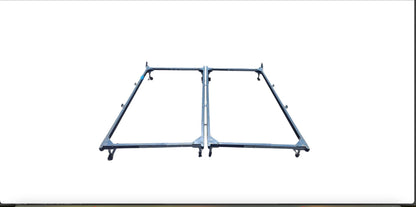 Monumental Chrome "Oriental" King Headboard & Frame, Elaine Cohen, D.I.A., 1972