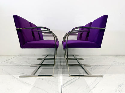 Knoll BRNO Flat Bar Armchairs by Mies van der Rohe, Set of 6