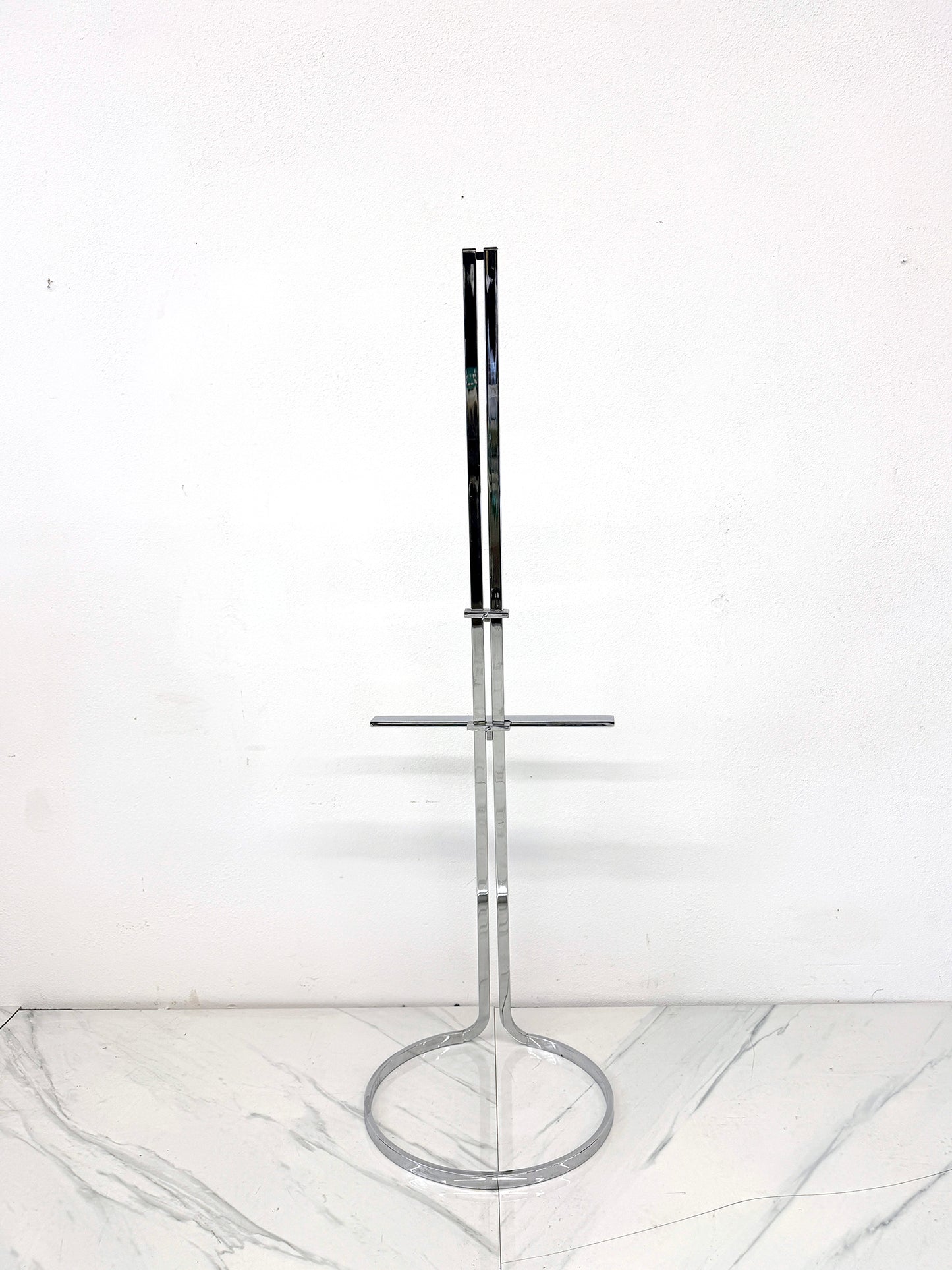 Stunning Chrome Easel by Elaine Cohen for Design Institute of America, 1970's