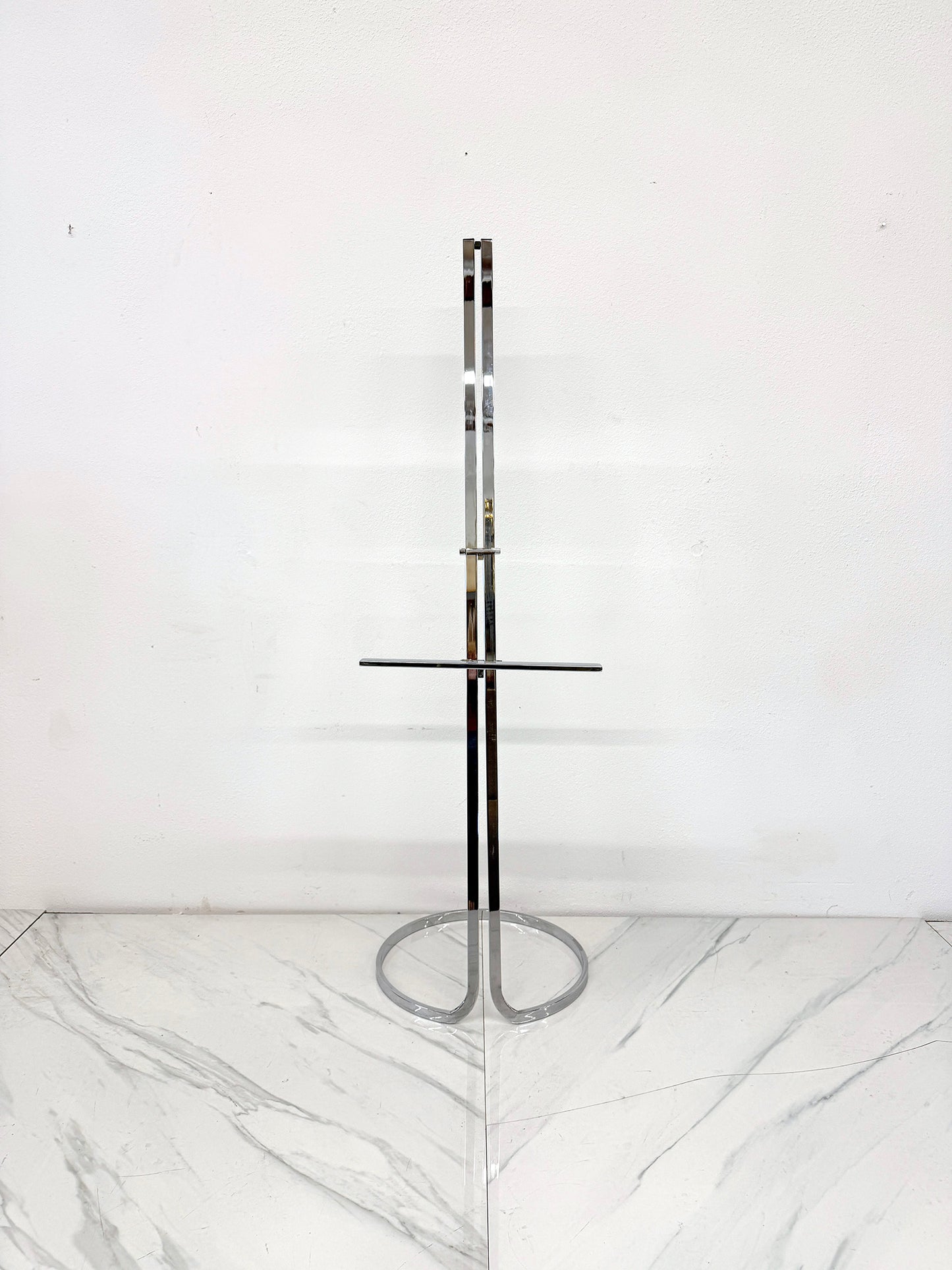 Stunning Chrome Easel by Elaine Cohen for Design Institute of America, 1970's