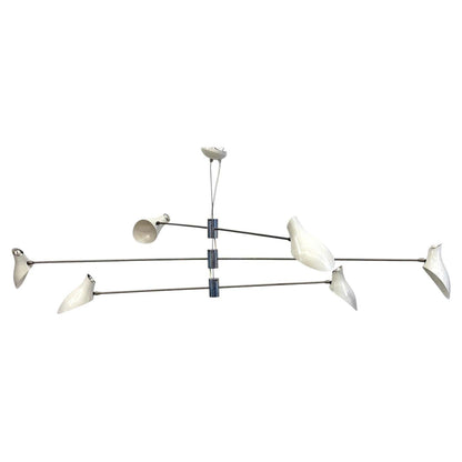 David Weeks Studio Bottle Tiered Pendant Chandelier No. 407, Three Stations